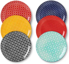 10" Ceramic Dinner Plates-Vibrant Colors