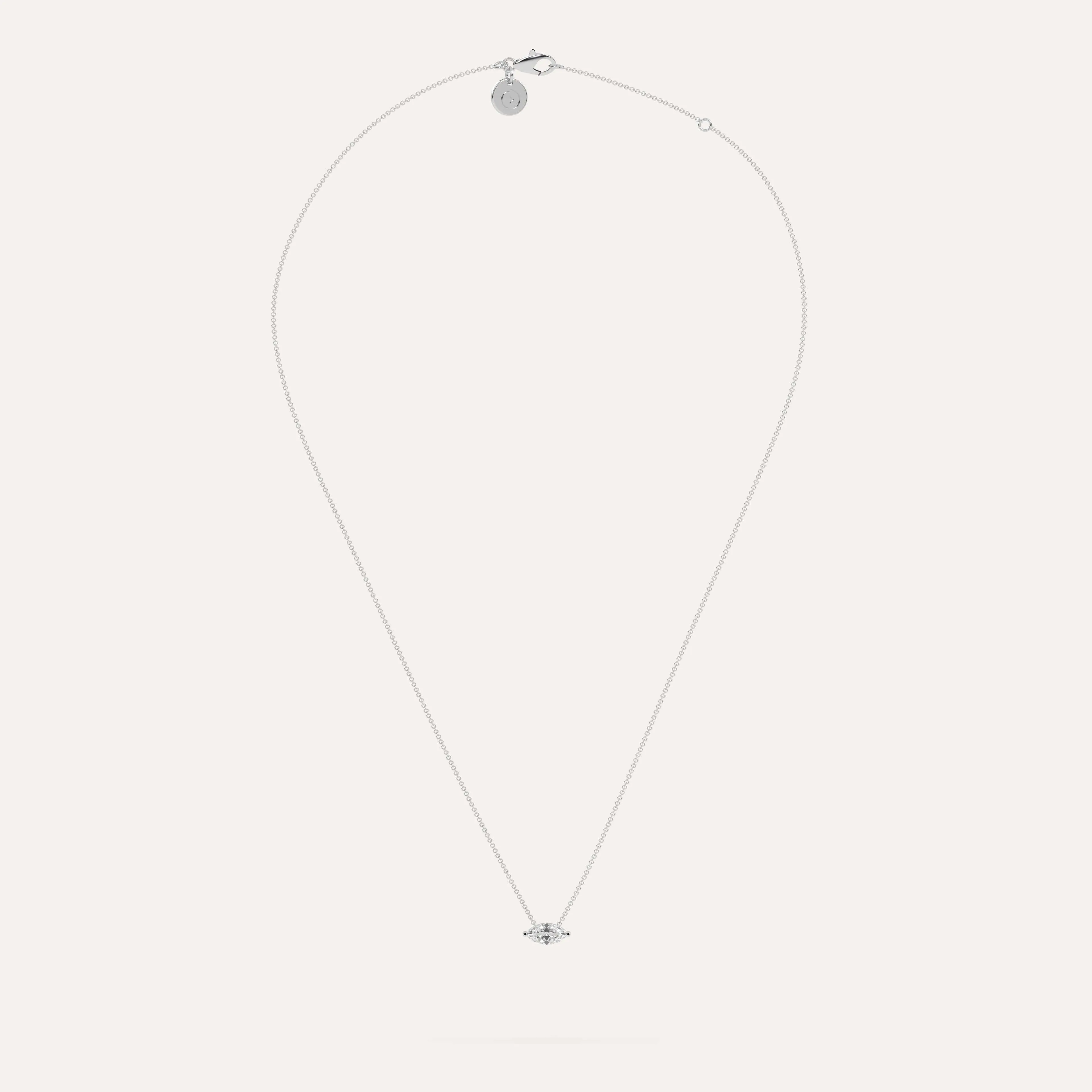 1/2 carat Marquise Floating Diamond Necklace