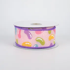 1.5" Jelly Beans Ribbon: Pale Pink (10 Yards)