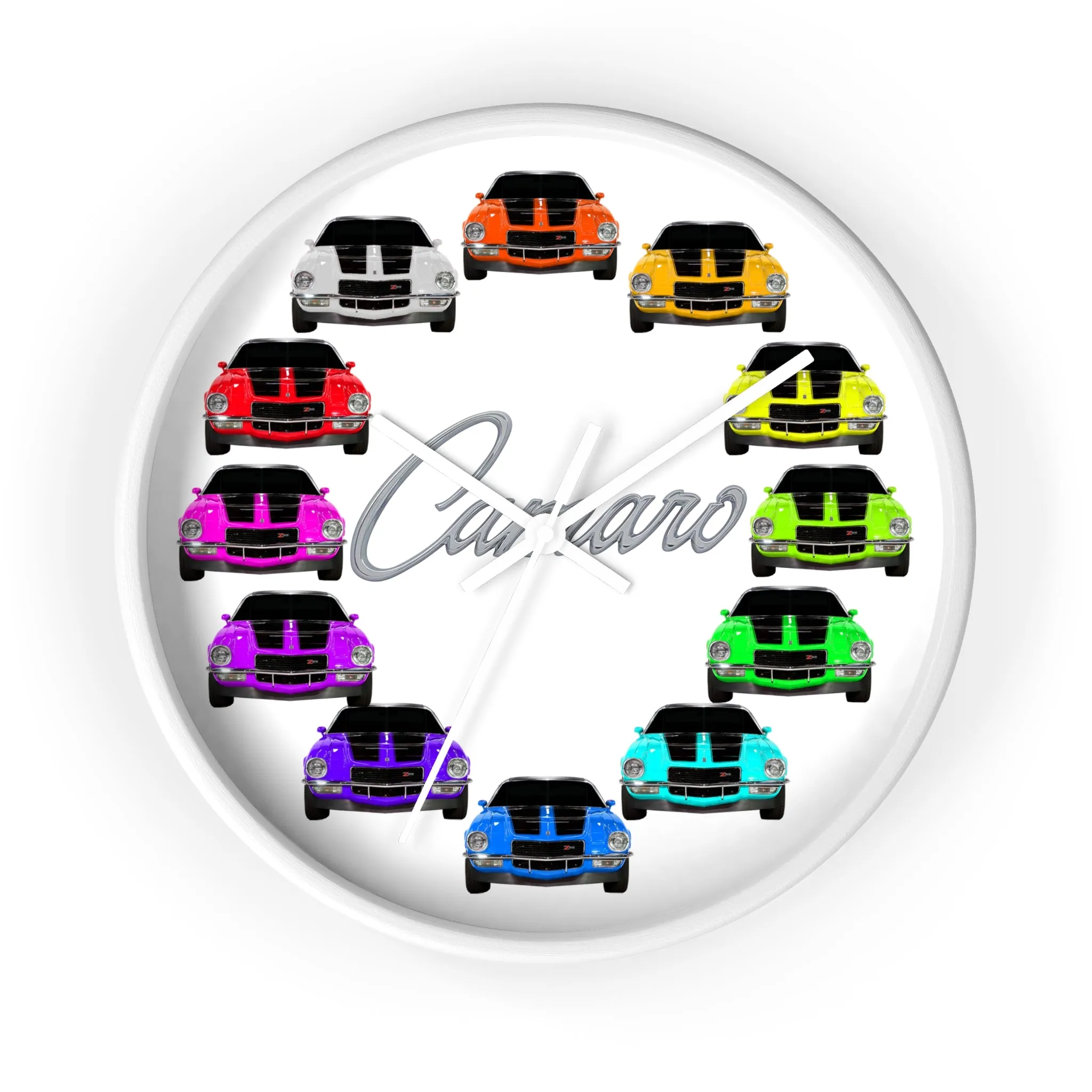 1970 Wall clock Gift Decor Classic Muscle Gift,hot rod,car, white background