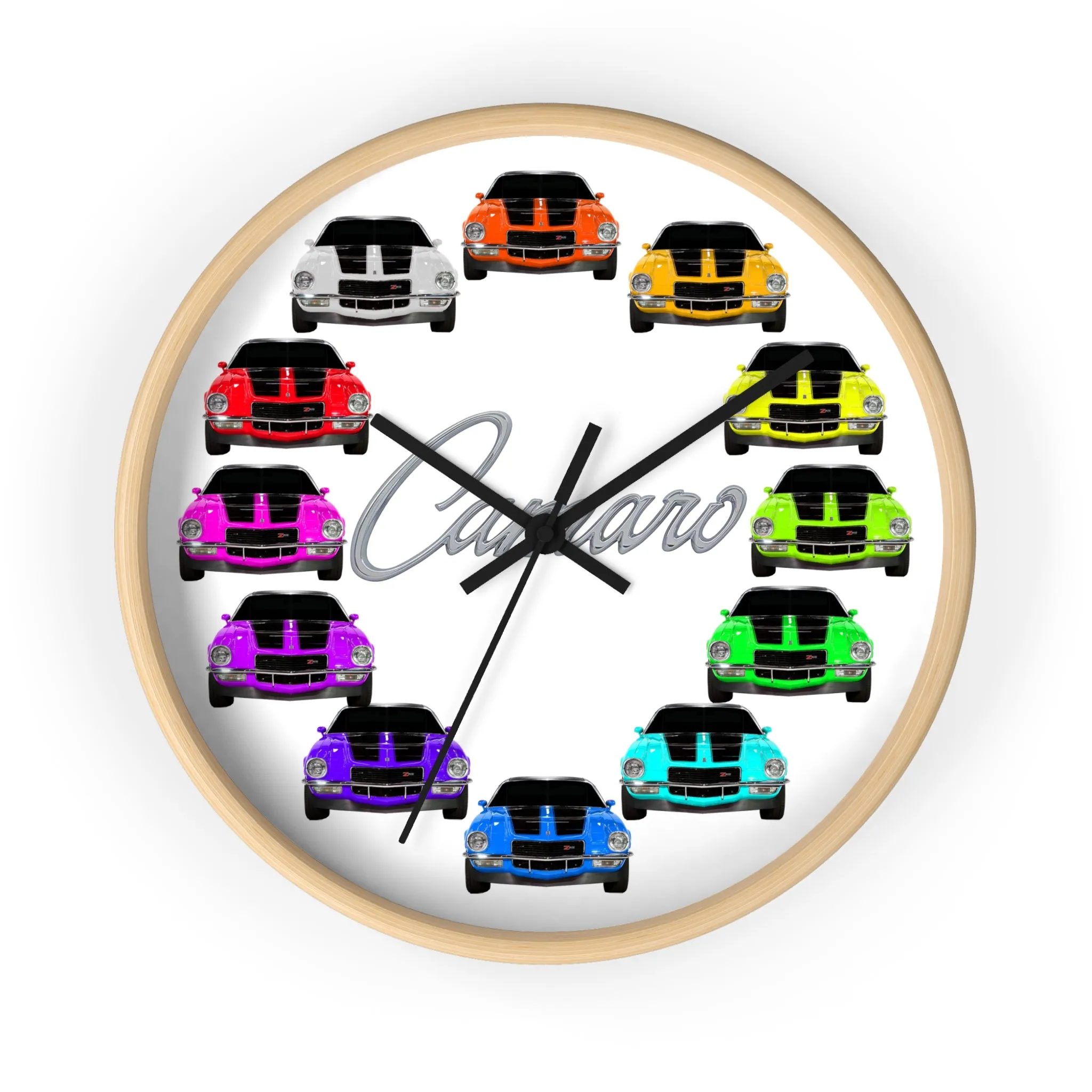 1970 Wall clock Gift Decor Classic Muscle Gift,hot rod,car, white background