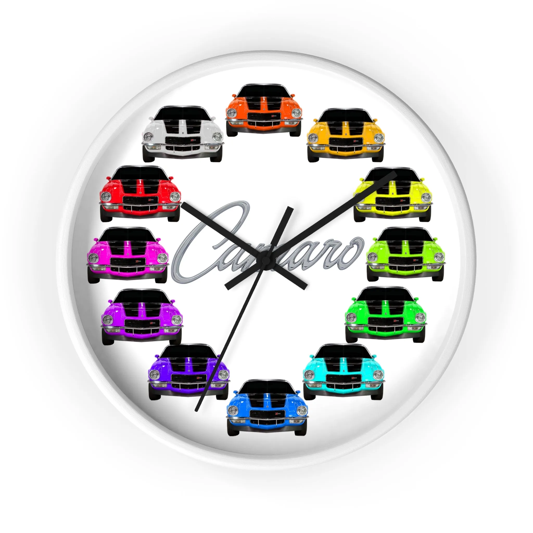 1970 Wall clock Gift Decor Classic Muscle Gift,hot rod,car, white background