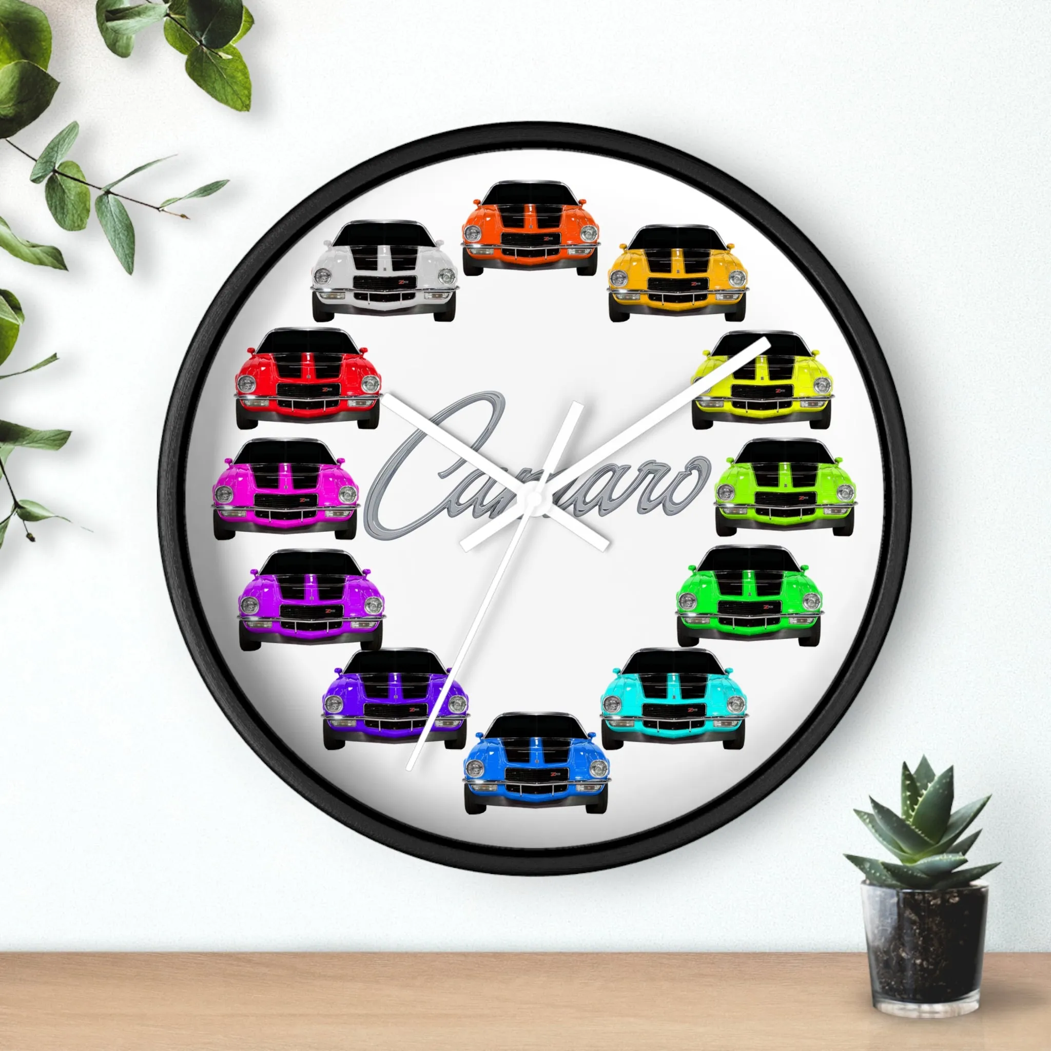 1970 Wall clock Gift Decor Classic Muscle Gift,hot rod,car, white background