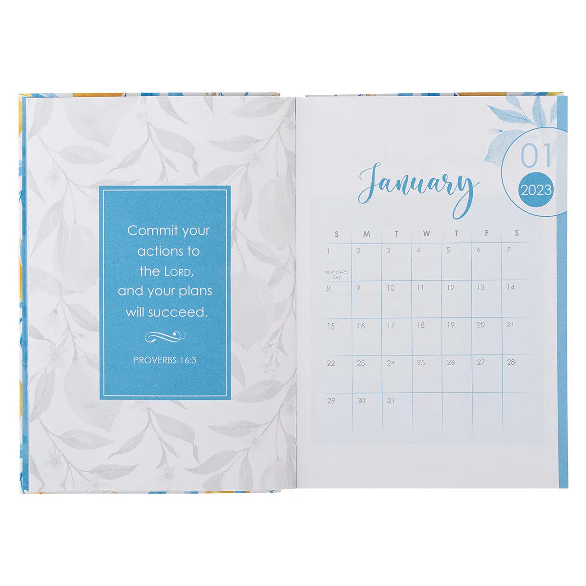 2023 He Restores My Soul Hardcover Daily Planner PLN003
