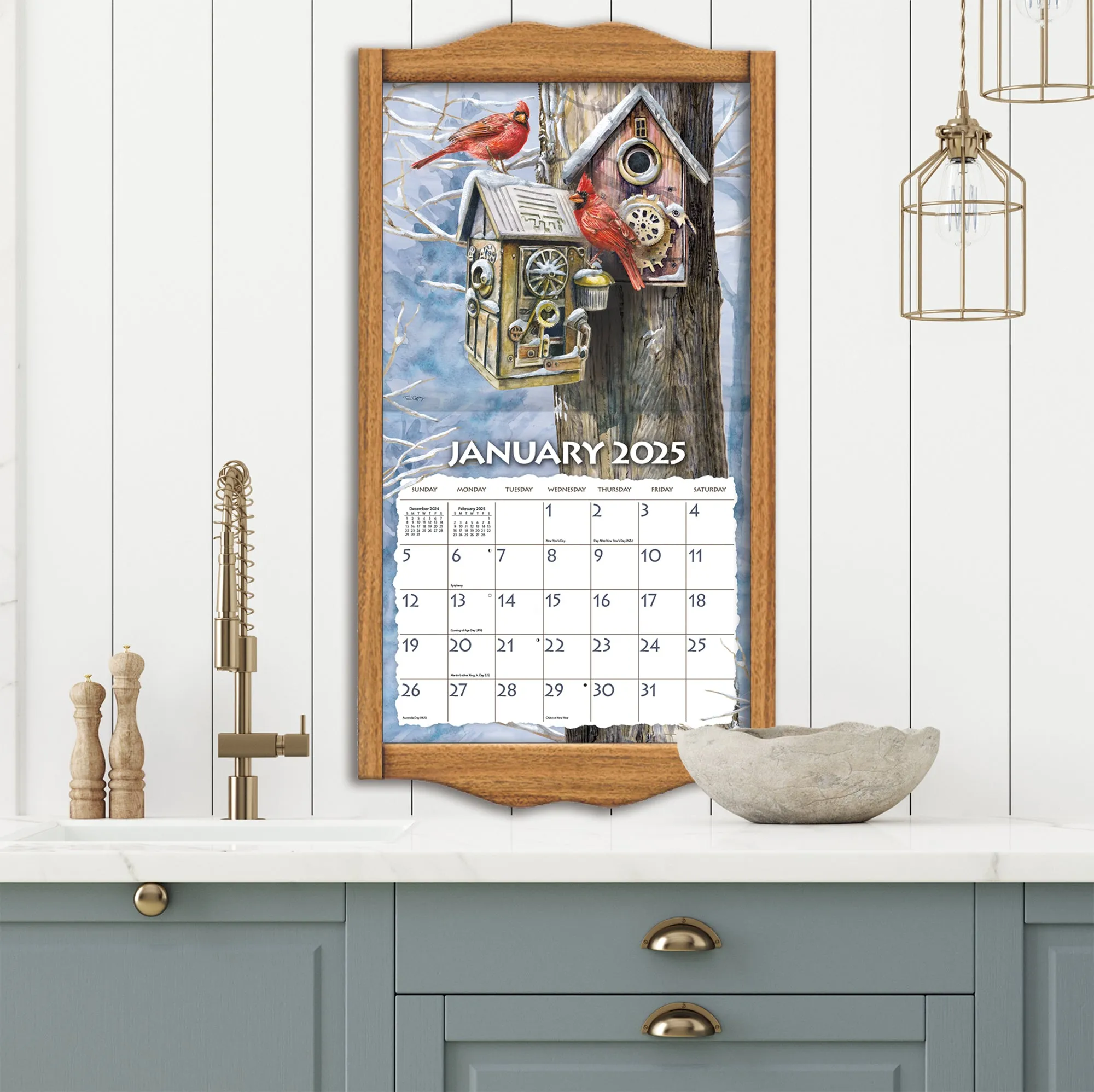 2025 Birdhouses Large Wall Calendar (Online Exclusive)