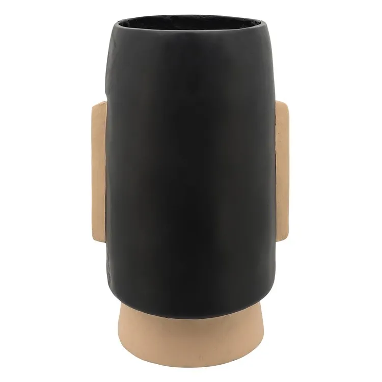 22" Polyresin Comic Face Planter - Black