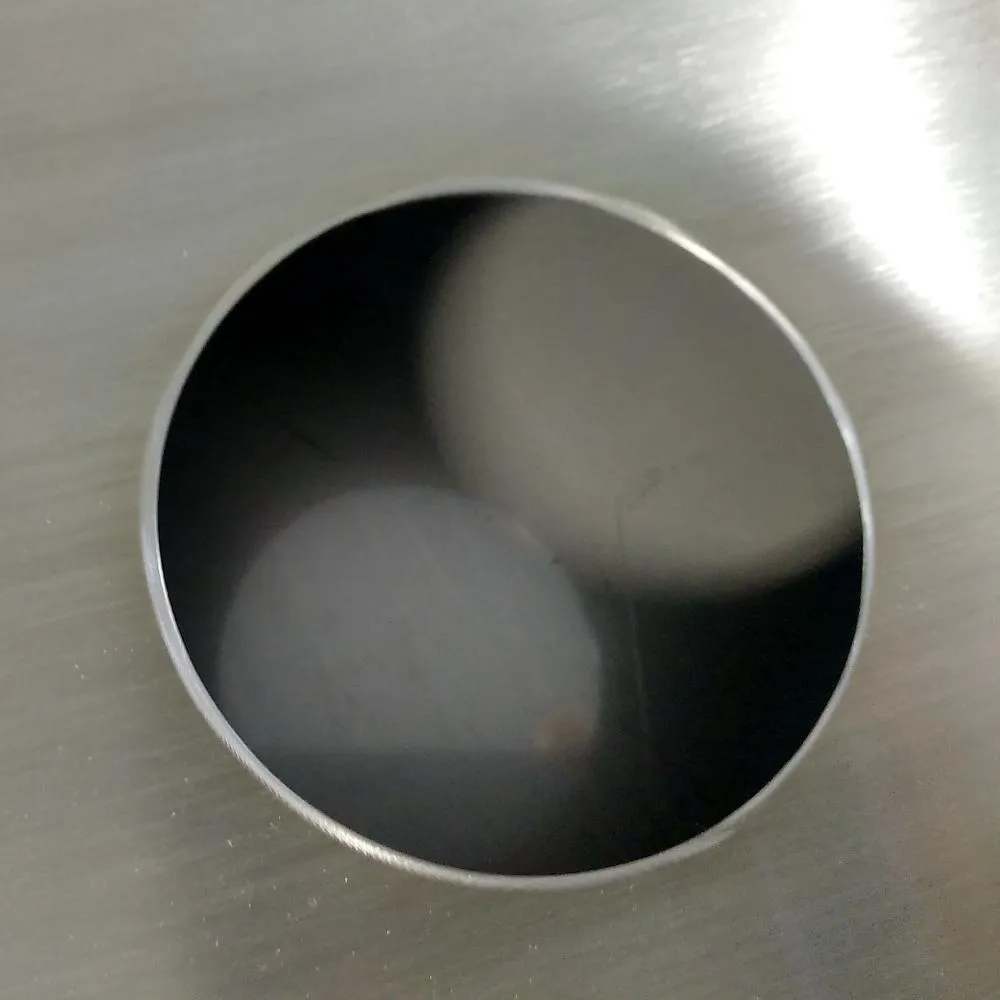 24"x12"x2.0" (cm. 61x30.5x5.1) brushed stainless floating shelf with 2 LED lights
