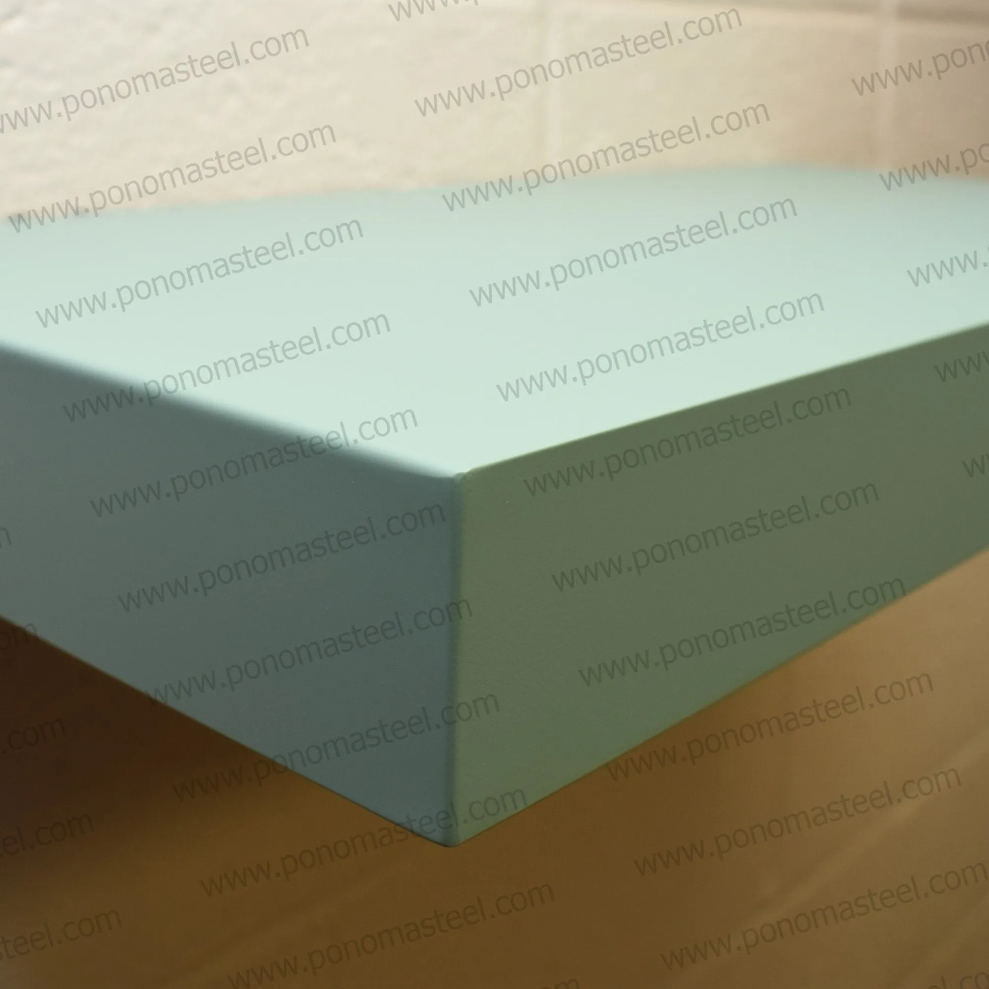 24"x12"x2.0" (cm. 61x30.5x5.1) brushed stainless floating shelf with 2 LED lights