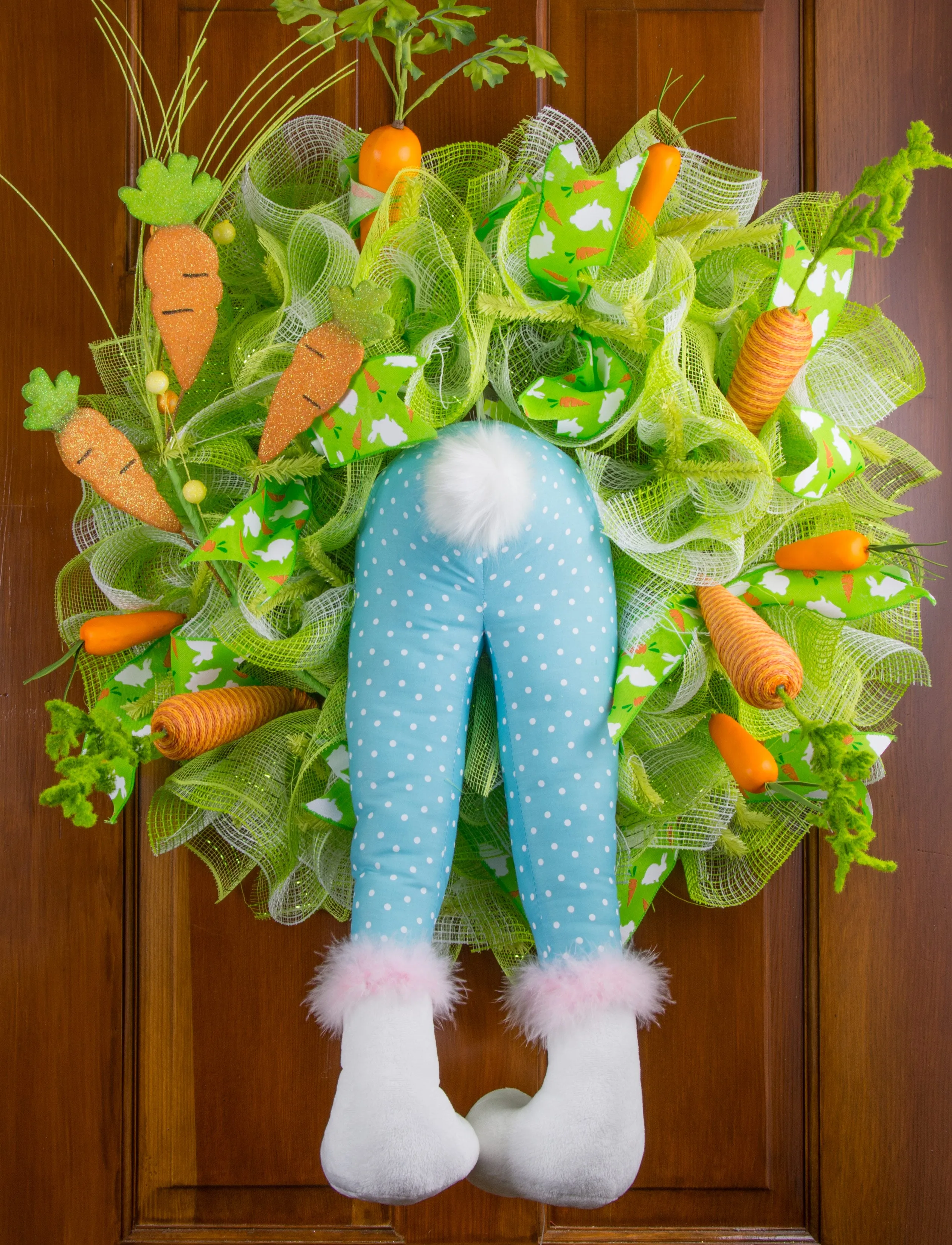 30" Glitter Foam Carrots Spray