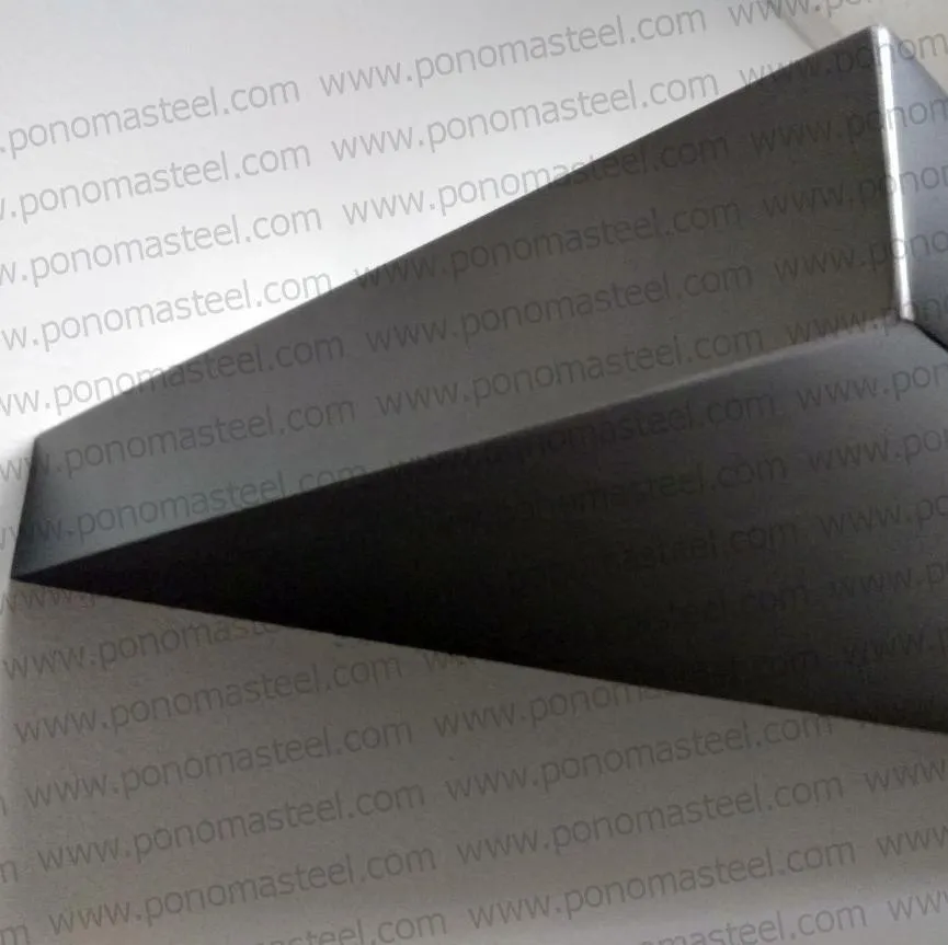 30"x10"x2.0" (cm.76x25.4x5.1) painted stainless steel floating shelf