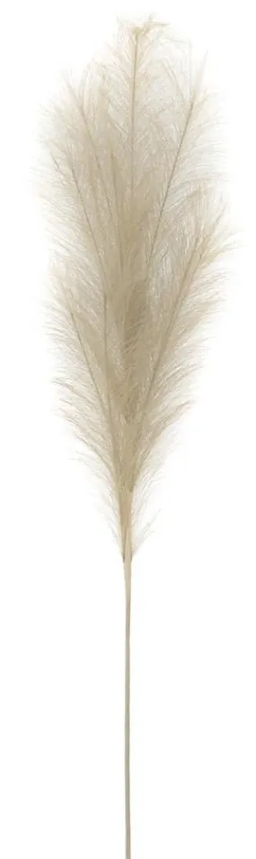 38" Fabric Pampas Grass Plume: Natural