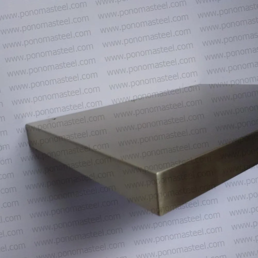 52"x10"x2.0" (cm.132x25.4x5.1) painted stainless steel floating shelf