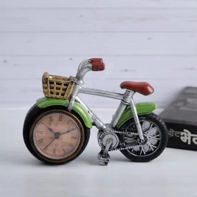 A Vintage Affair- Home Decor Showpiece for Home Decor | Gift Hampers for Friend Family| Living Room Bedroom| Vintage Bicycle Clock Tabletop Accent