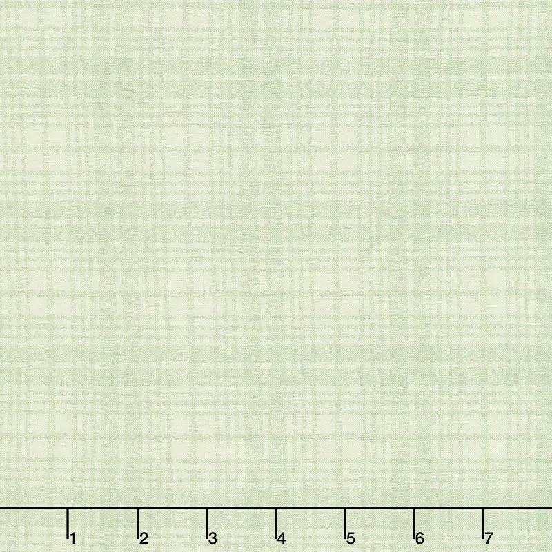 A Wooly Garden - Wool Plaid Light Green Yardage