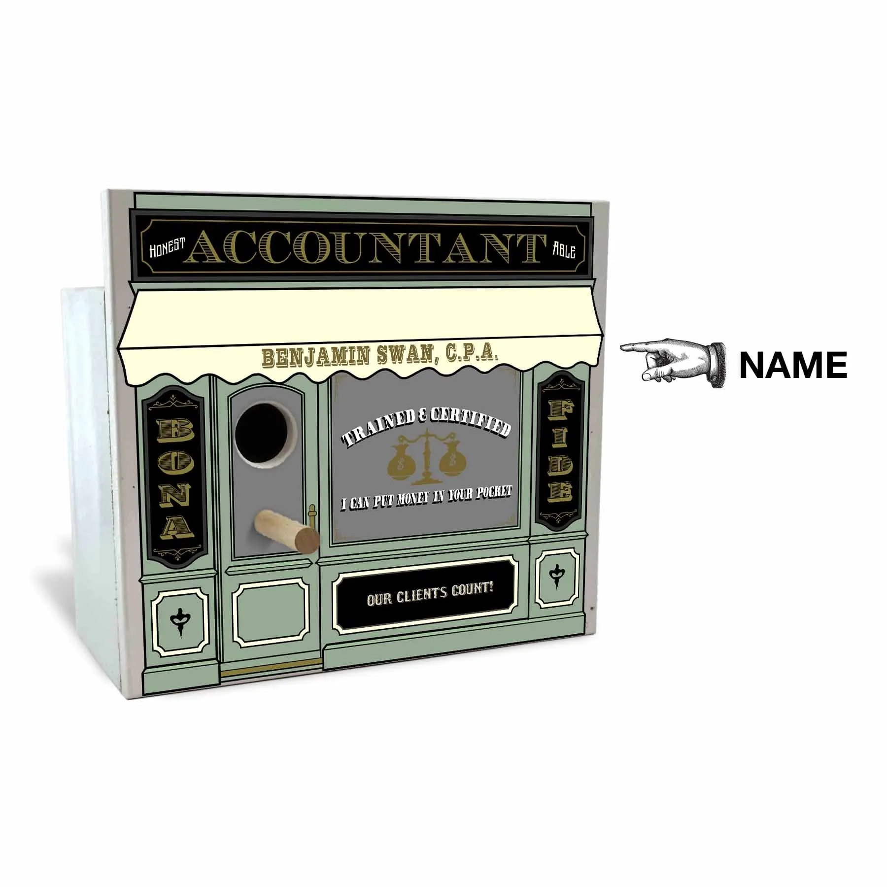 Accountant Birdhouse - Personalized