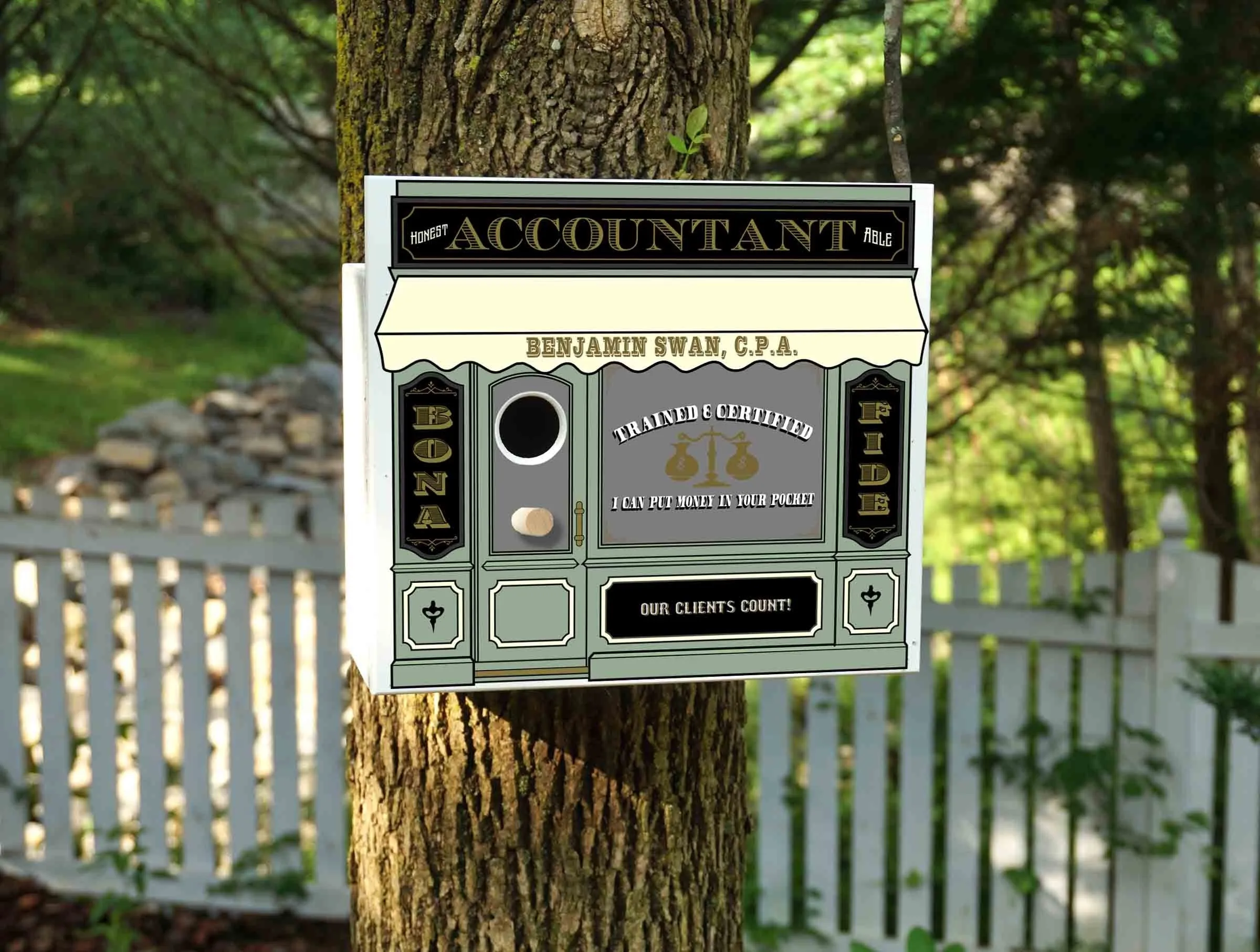 Accountant Birdhouse - Personalized