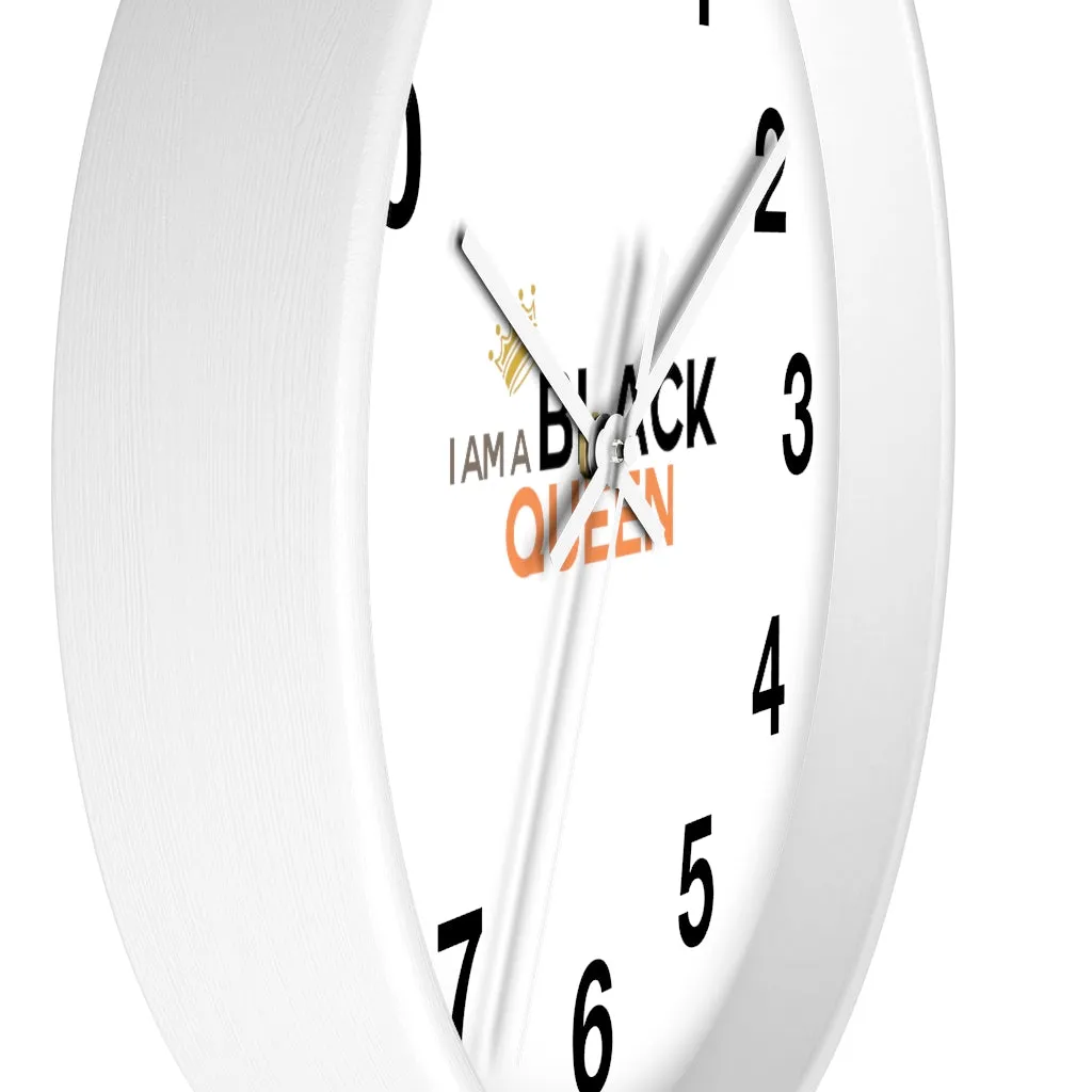 Affirmation Feminist pro choice Wall clock -  I am a black queen