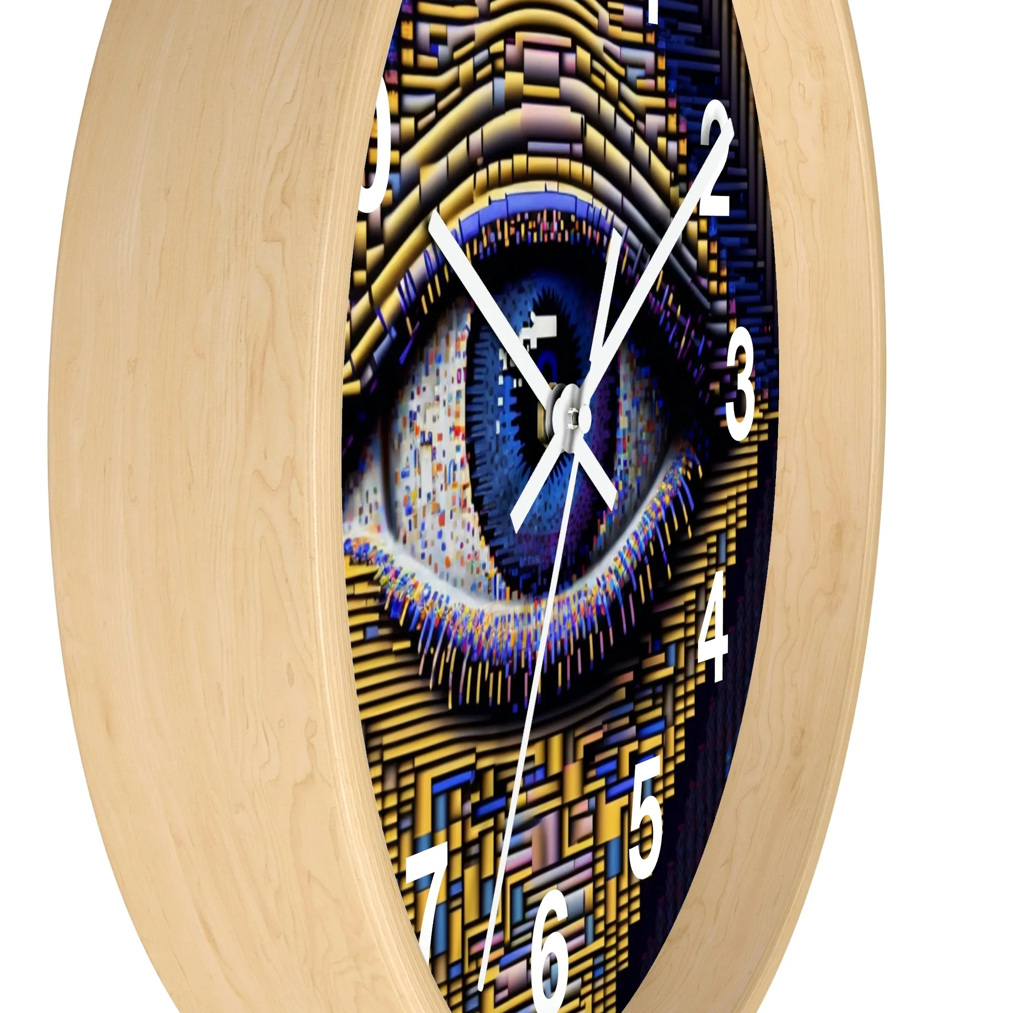 All Seeing Eye Wall Clock #4 w/ numbers