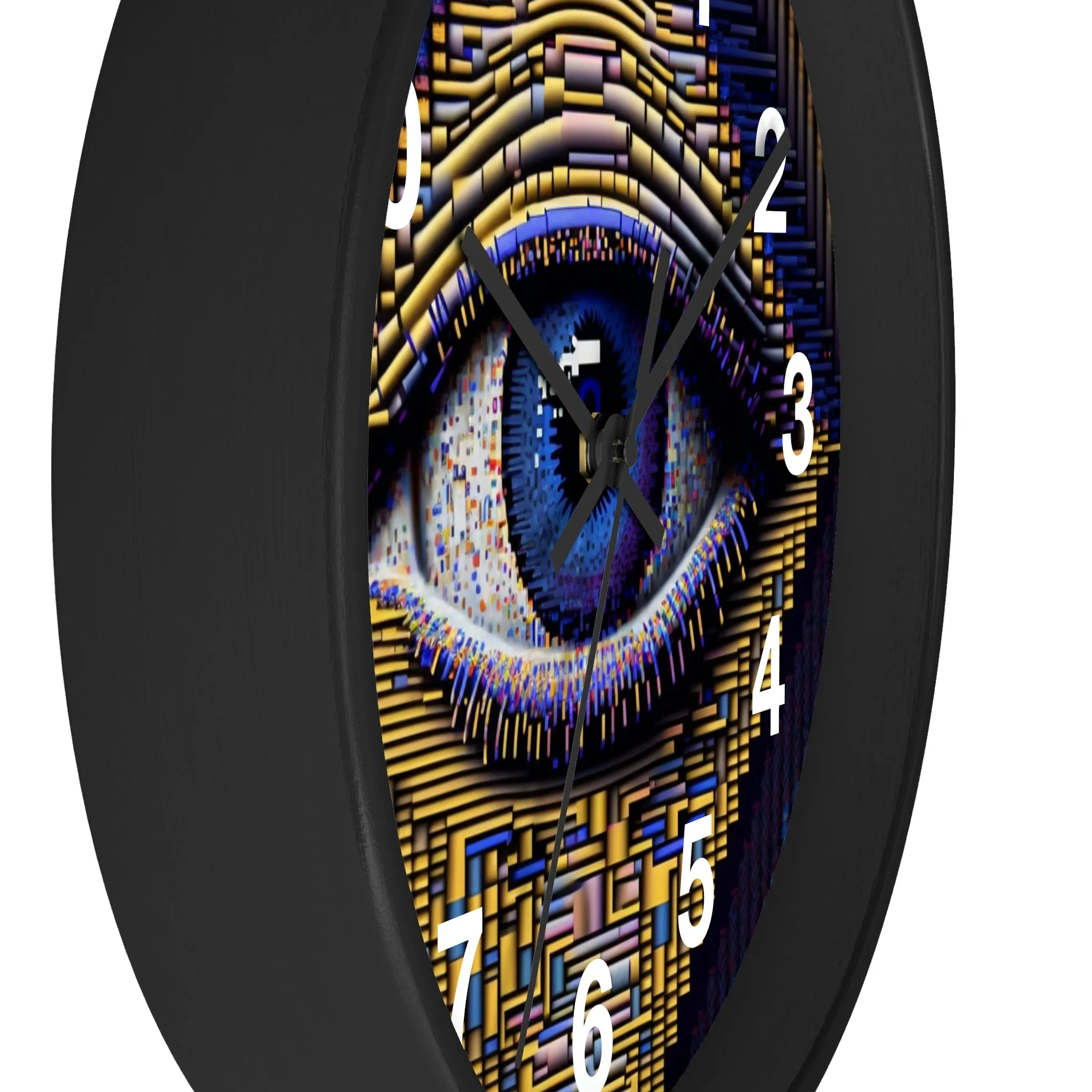 All Seeing Eye Wall Clock #4 w/ numbers