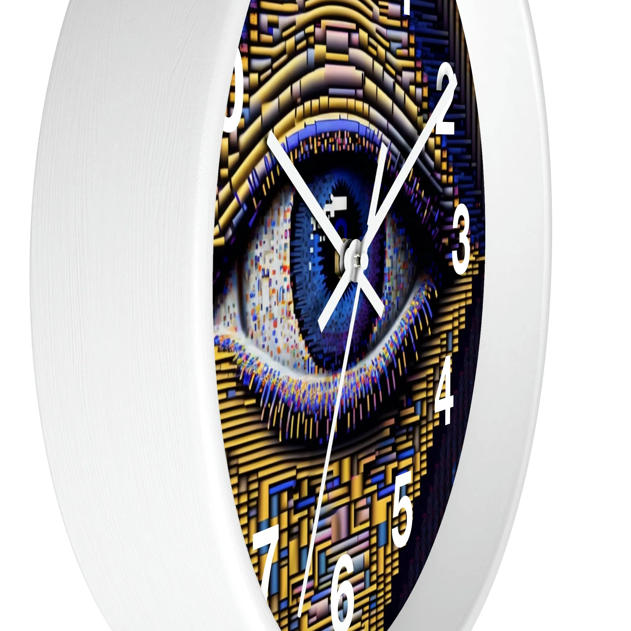 All Seeing Eye Wall Clock #4 w/ numbers