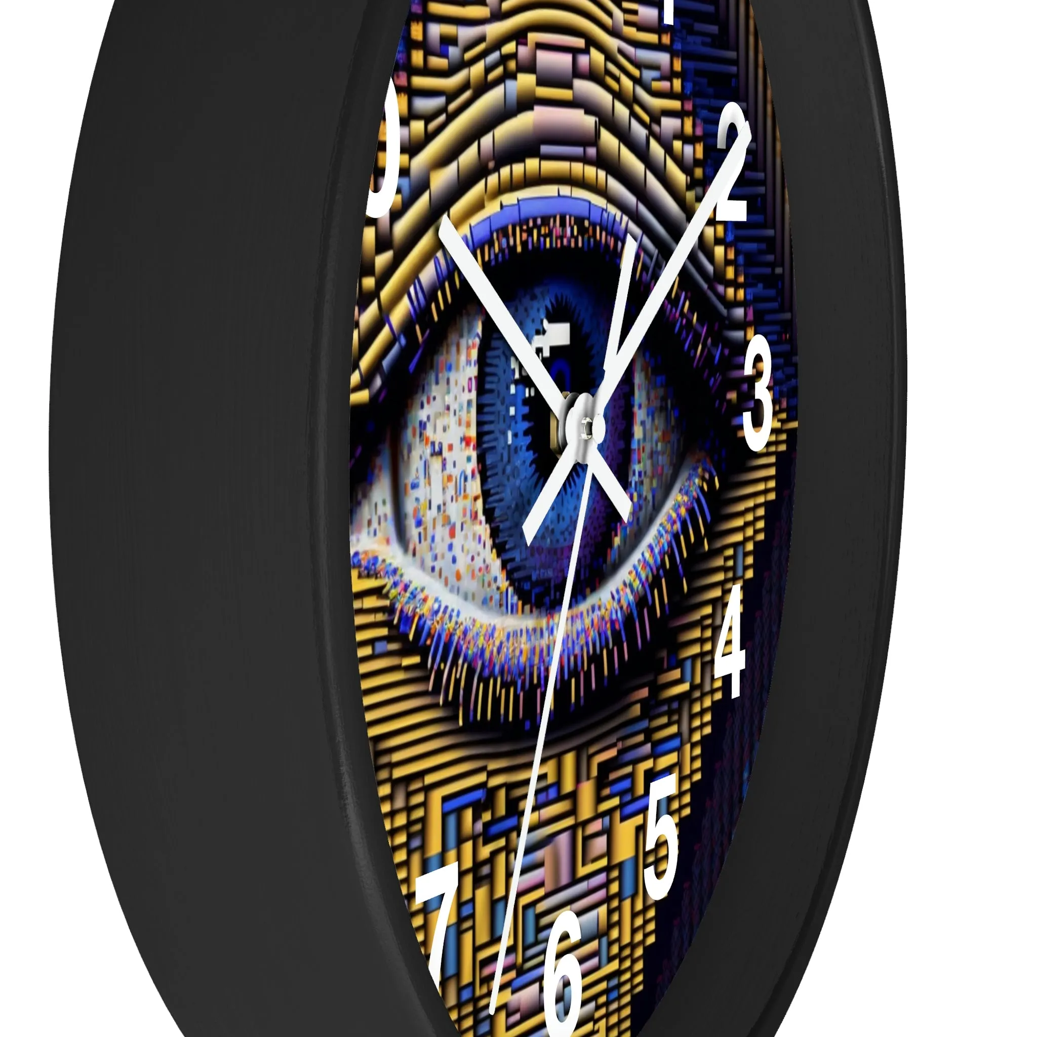 All Seeing Eye Wall Clock #4 w/ numbers