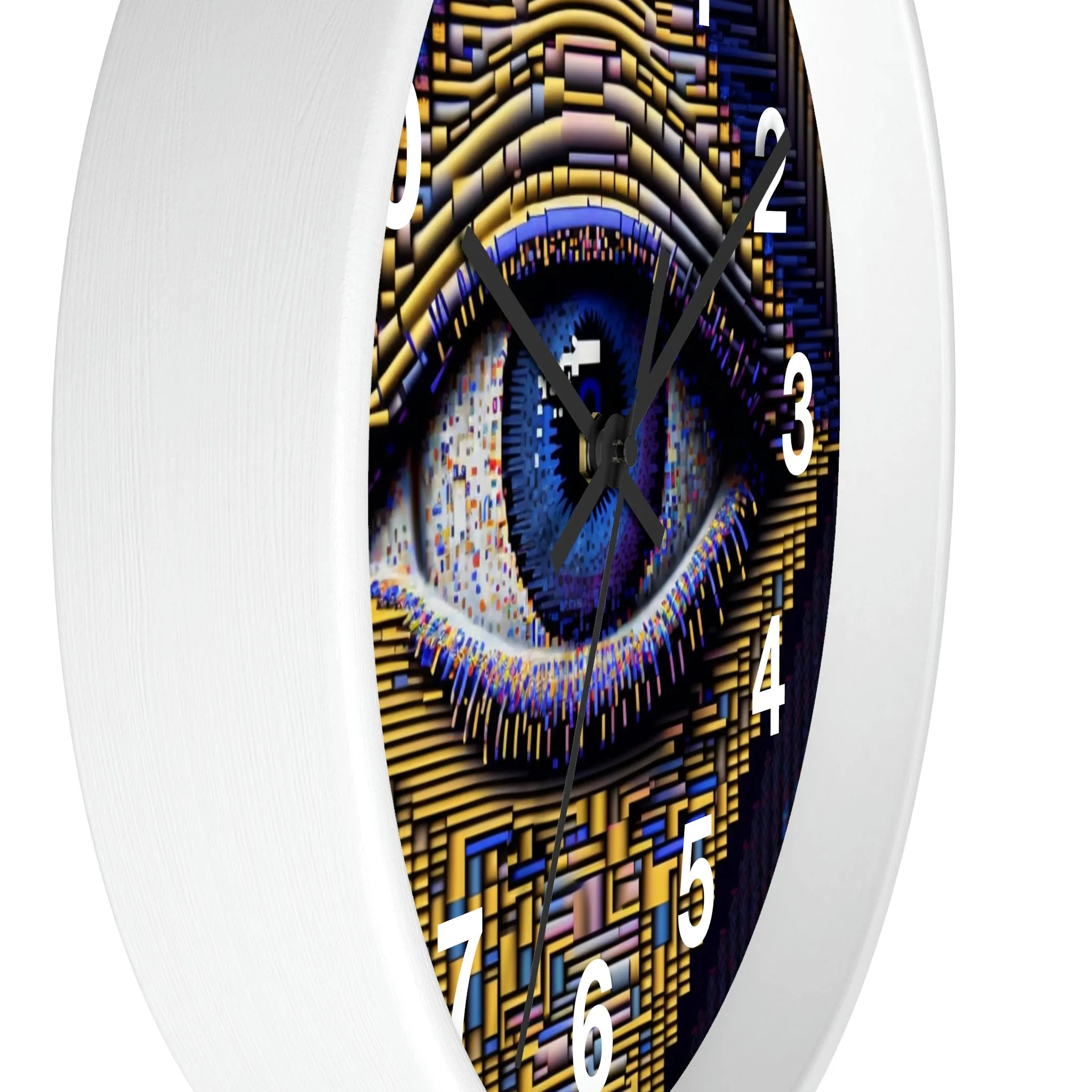 All Seeing Eye Wall Clock #4 w/ numbers