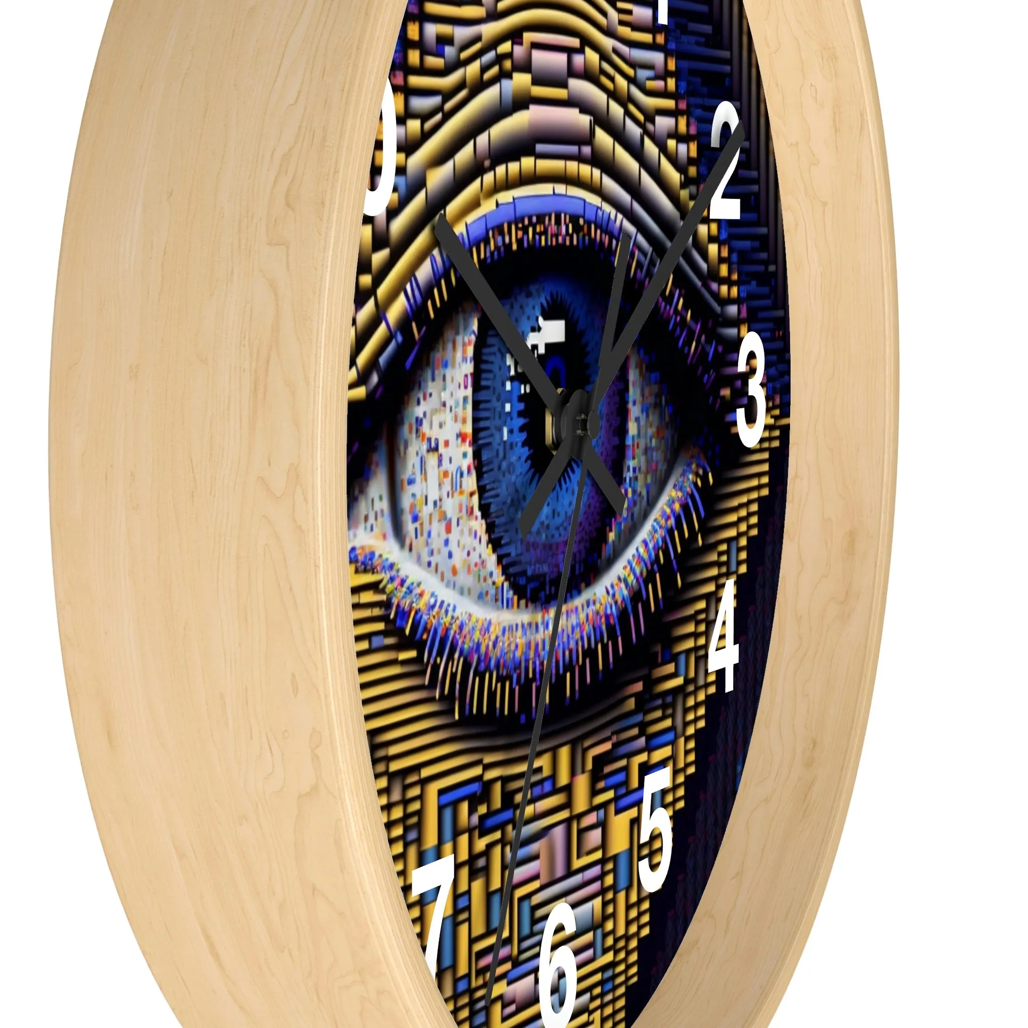 All Seeing Eye Wall Clock #4 w/ numbers