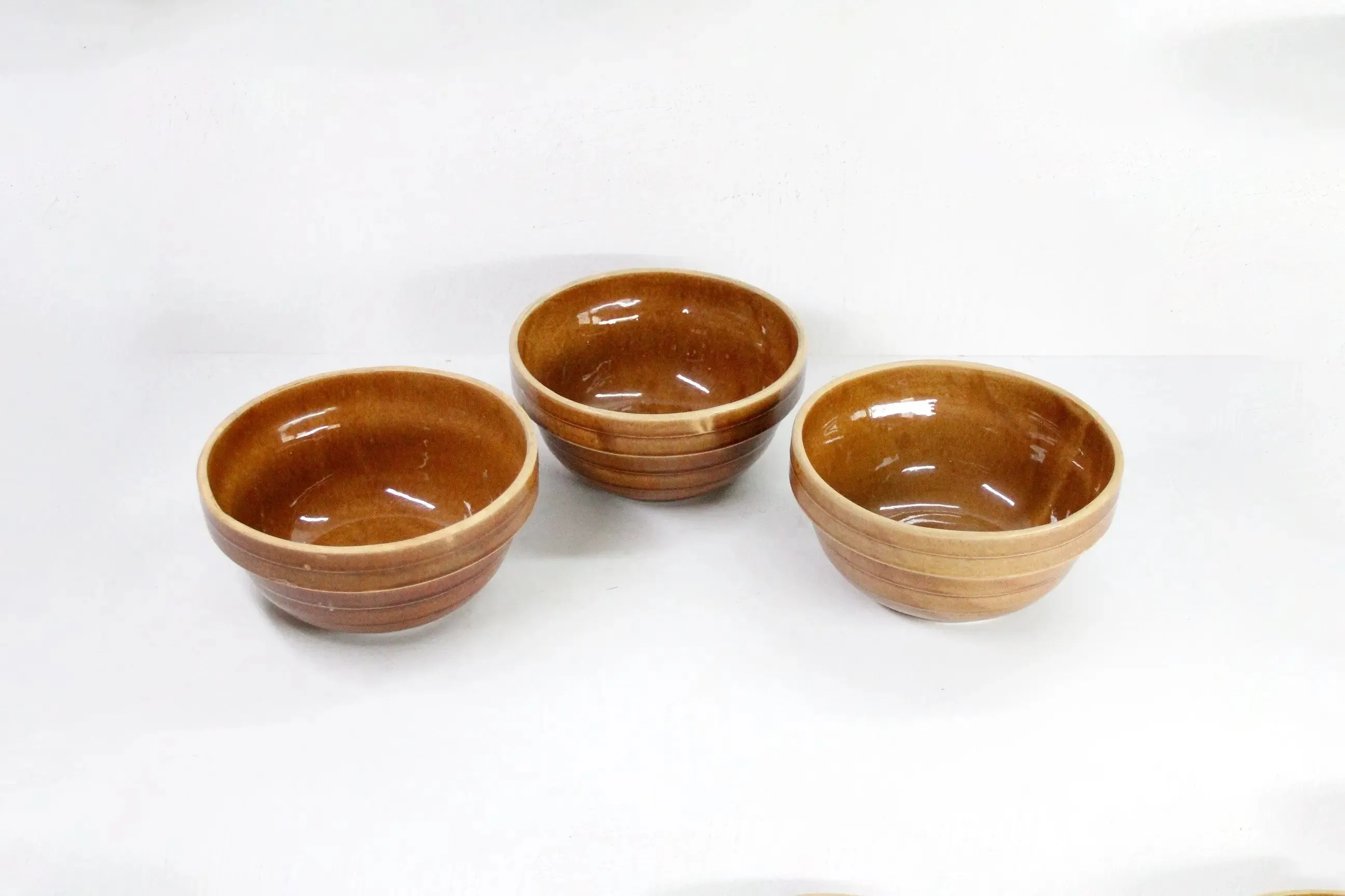 Assorted Antique Stoneware Bowl | Crock Mixing/Stacking