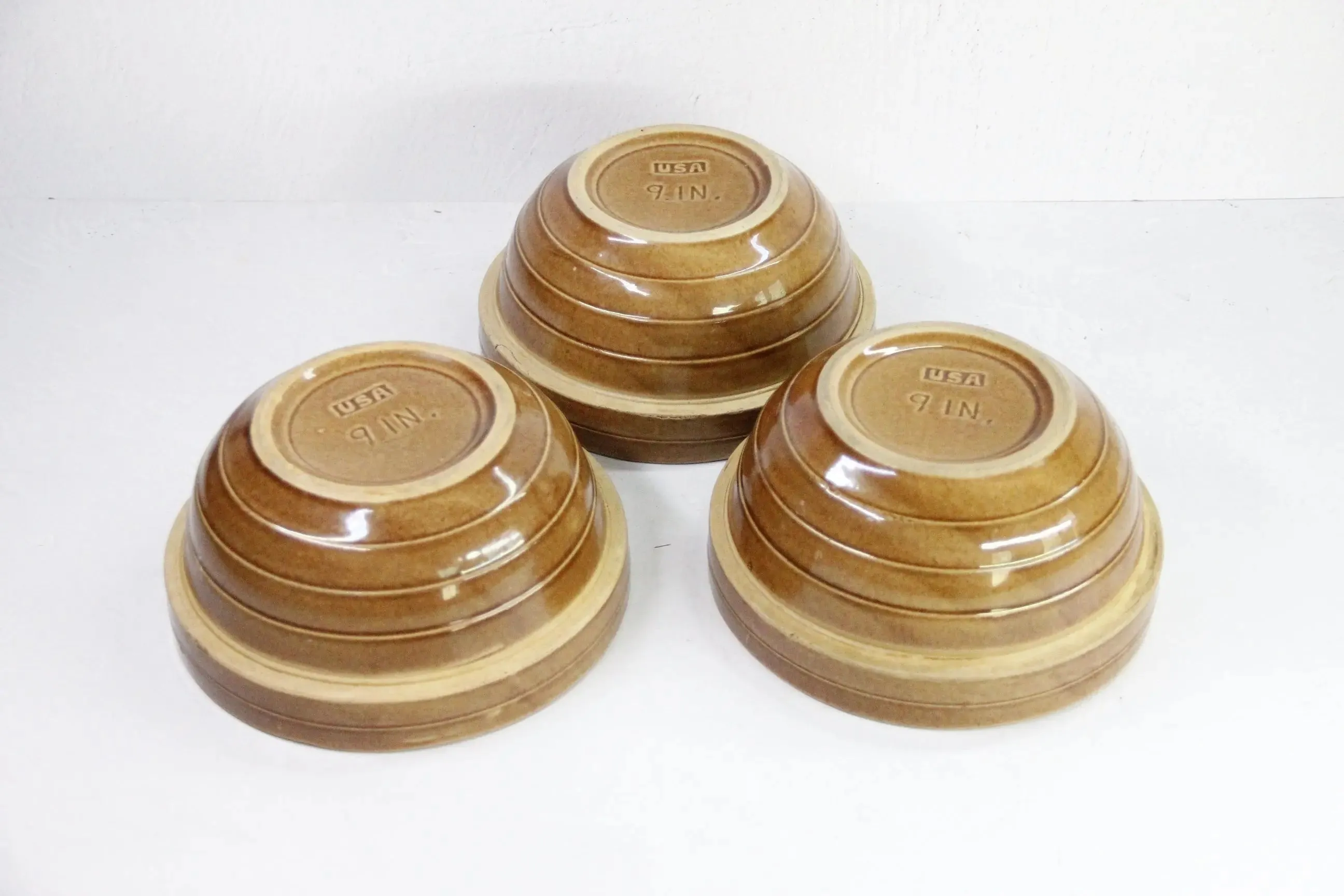 Assorted Antique Stoneware Bowl | Crock Mixing/Stacking