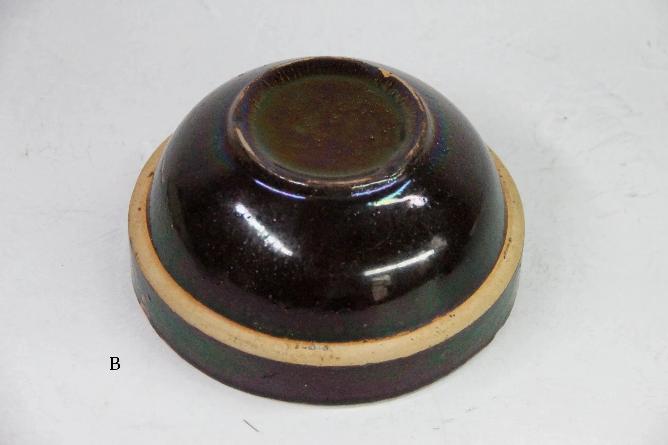 Assorted Antique Stoneware Bowl | Kitchen Crock Mixing Bowl-Brown