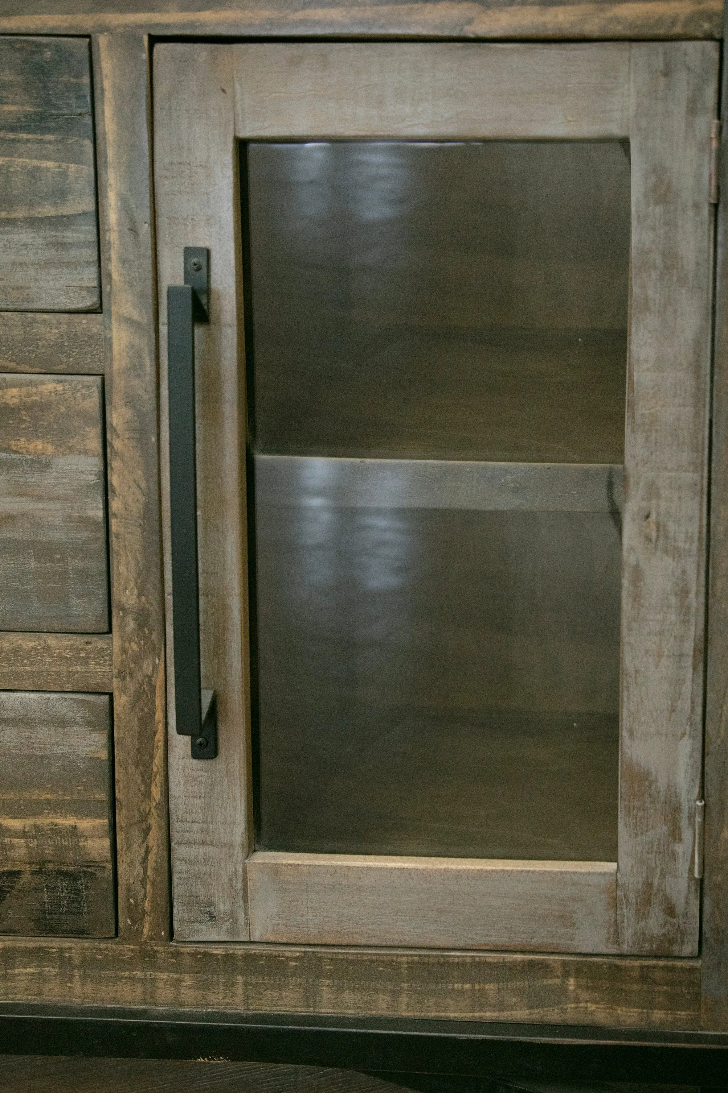 Aven 4-Piece Entertainment Wall Unit - Barnwood