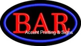 Bar Flashing Handcrafted Real GlassTube Neon Sign