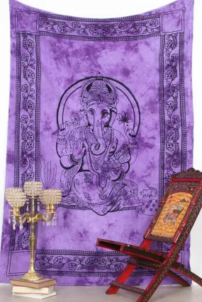 Blessing Ganesh Tie Dye Tapestry