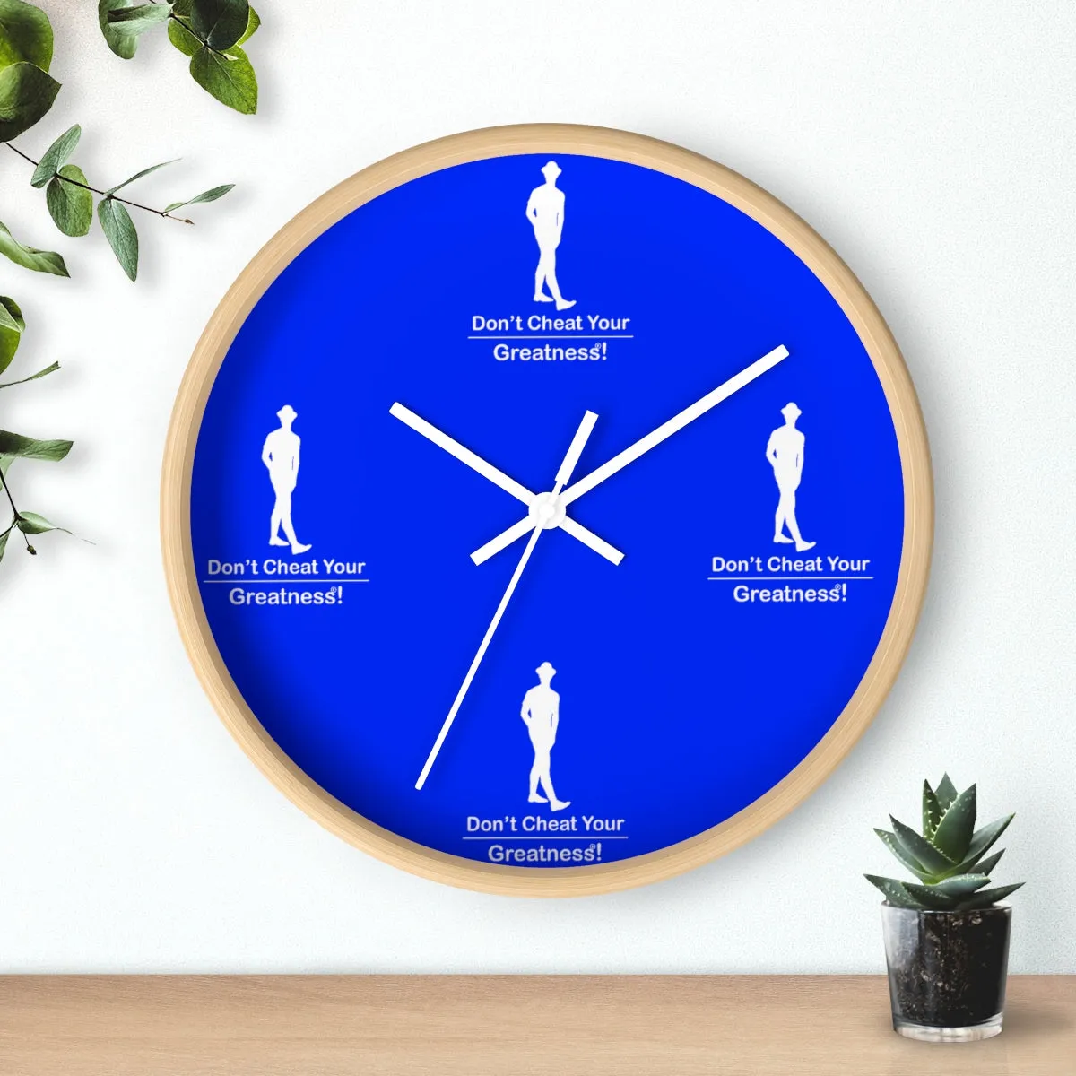 Blue & White Wall clock