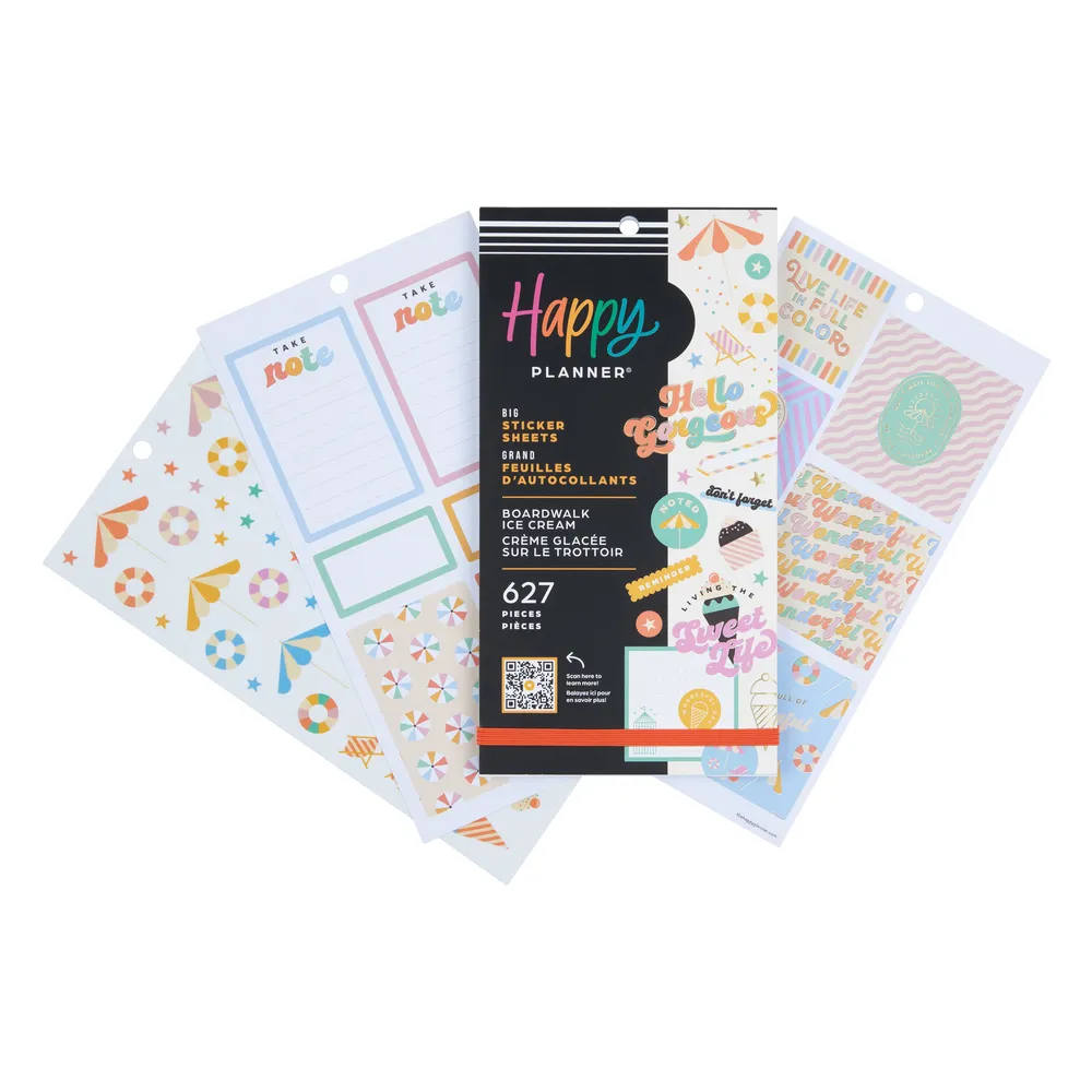 Boardwalk Ice Cream - Value Pack Stickers - Big