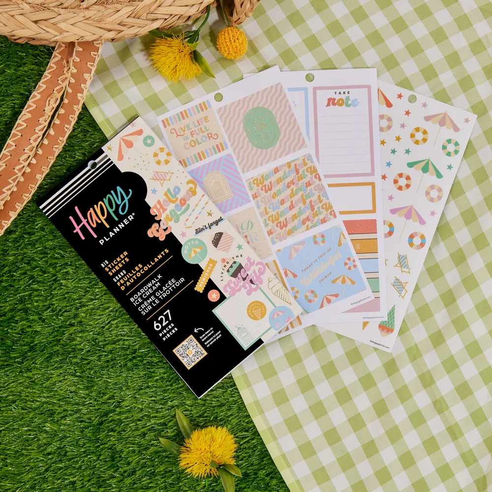 Boardwalk Ice Cream - Value Pack Stickers - Big