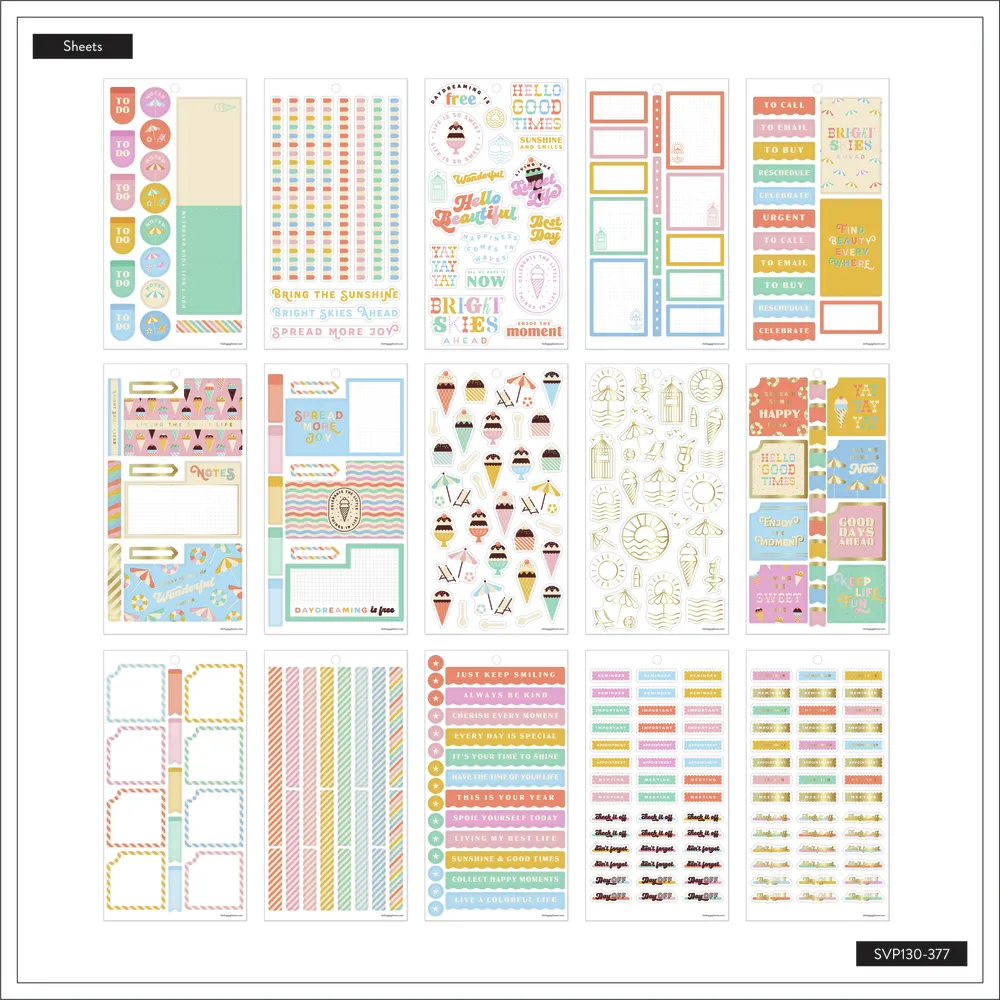 Boardwalk Ice Cream - Value Pack Stickers - Big
