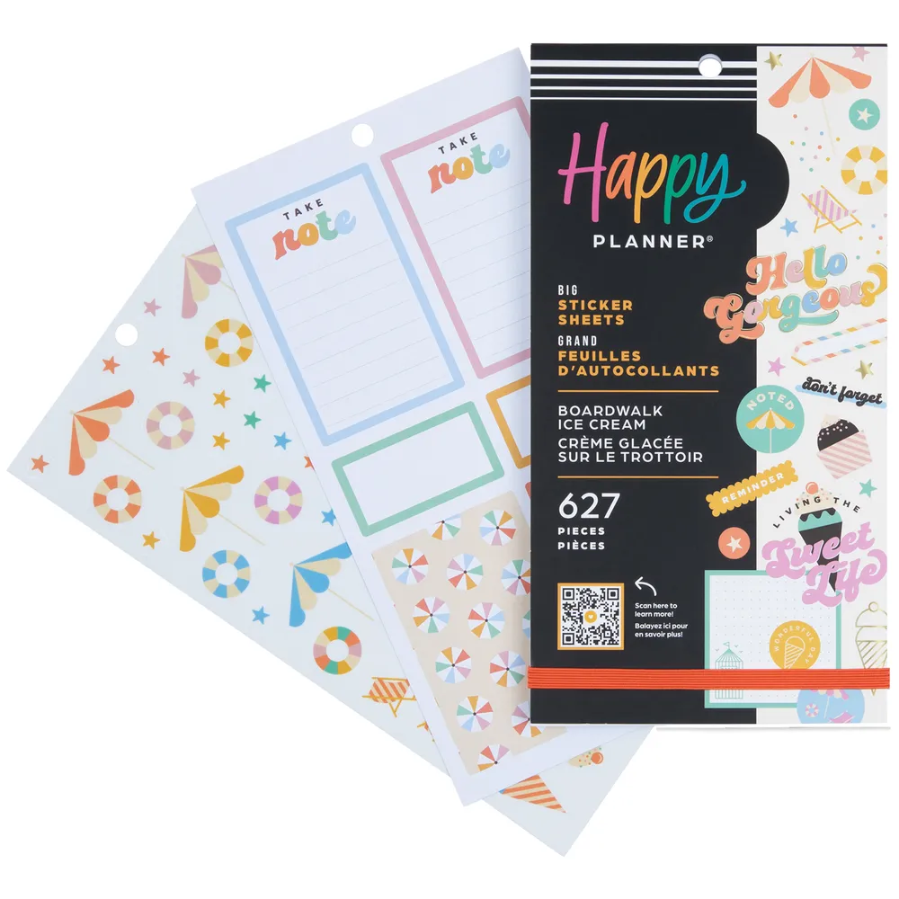 Boardwalk Ice Cream - Value Pack Stickers - Big