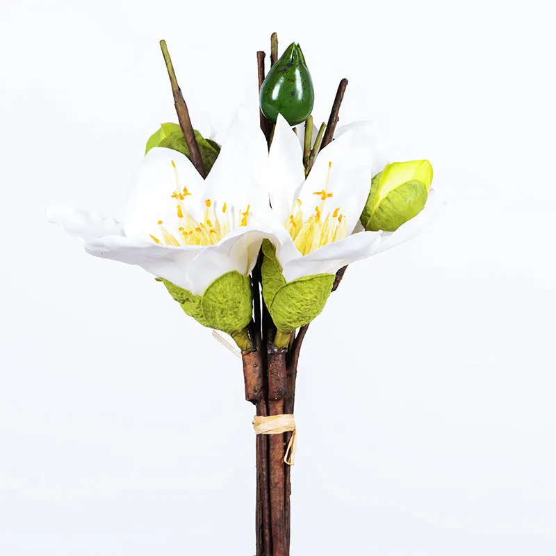 Bulk 12" Kapok Bouquet Artificial Flowers Bouquet Table Centerpiece Floral Arrangement Wholesale