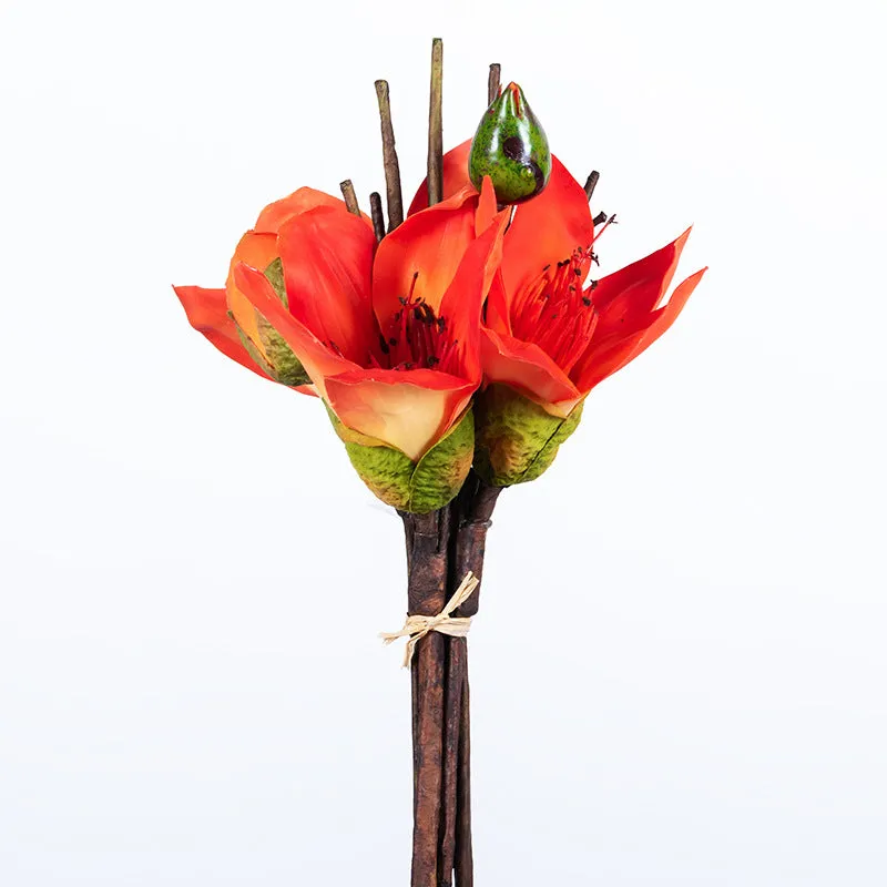 Bulk 12" Kapok Bouquet Artificial Flowers Bouquet Table Centerpiece Floral Arrangement Wholesale