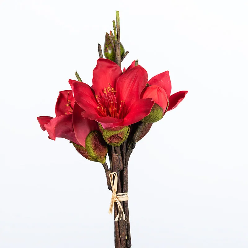 Bulk 12" Kapok Bouquet Artificial Flowers Bouquet Table Centerpiece Floral Arrangement Wholesale