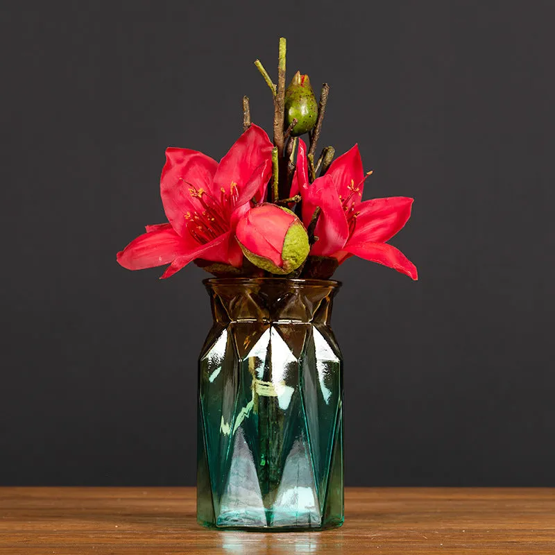 Bulk 12" Kapok Bouquet Artificial Flowers Bouquet Table Centerpiece Floral Arrangement Wholesale