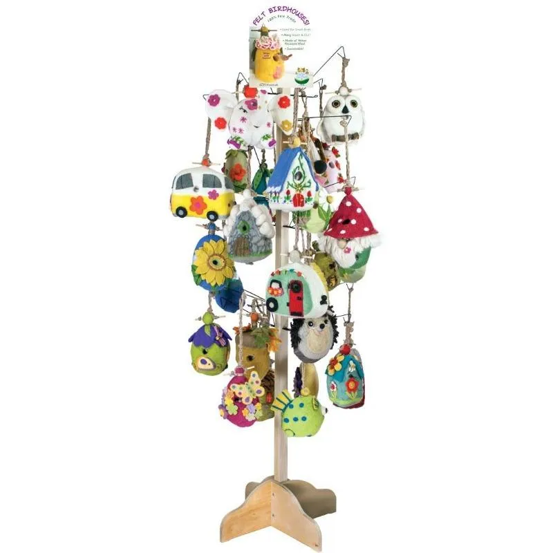 Butterfly Garden Felt Birdhouse