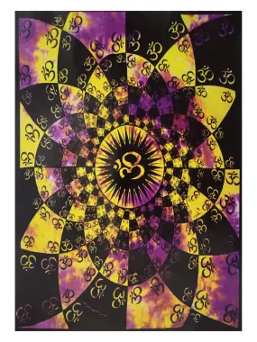 Circle of Om Tie Dye Tapestry