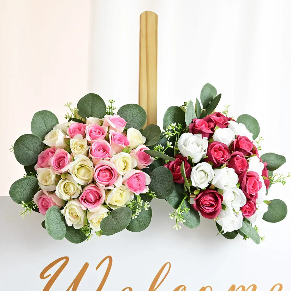 Clearance Bulk Pre-Made Rose Flowers Bouquet for Wedding Centerpieces Party Table Floral Arrangements Bridesmaid Bouquets Wholesale