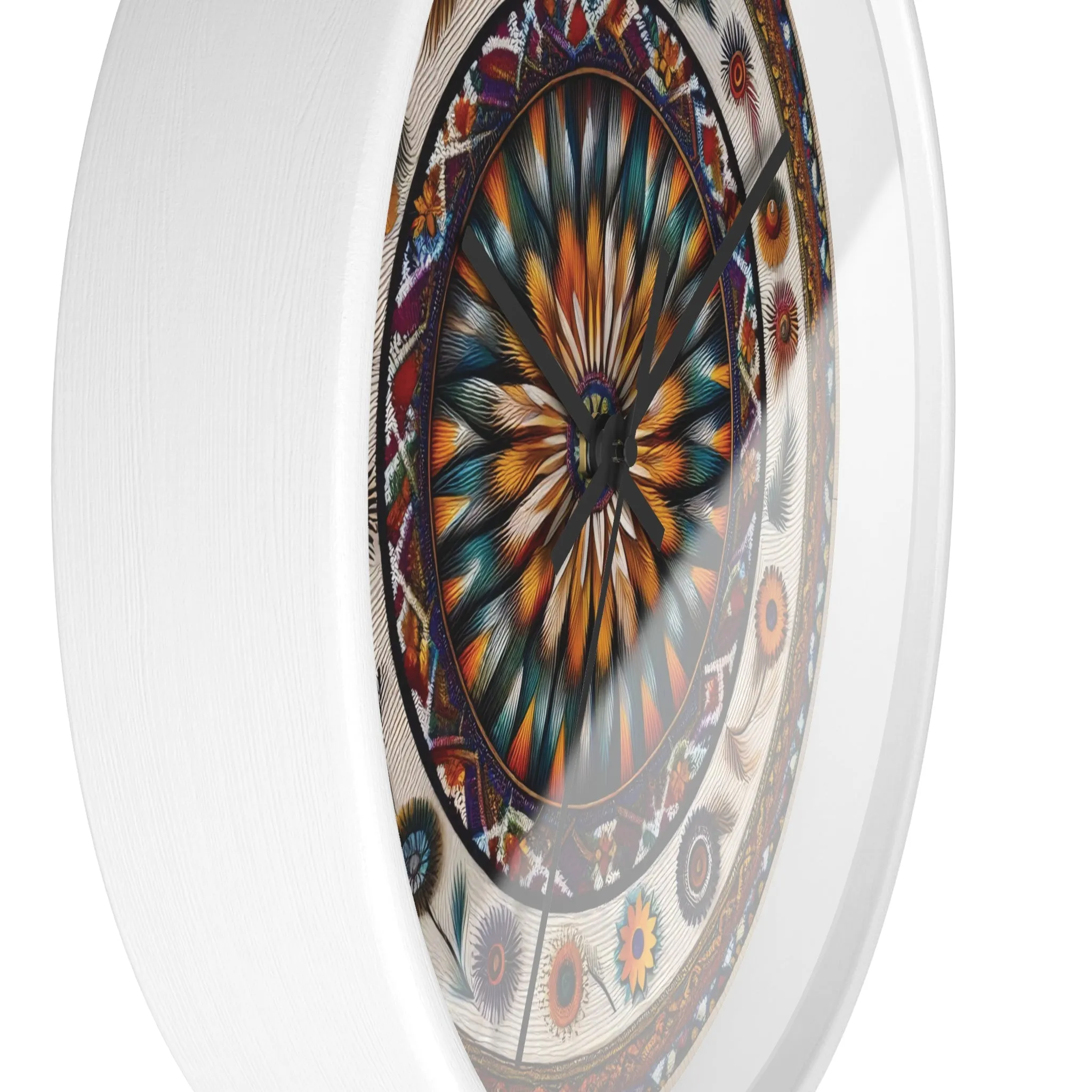 Colourful bohemian minimal design  Wall Clock
