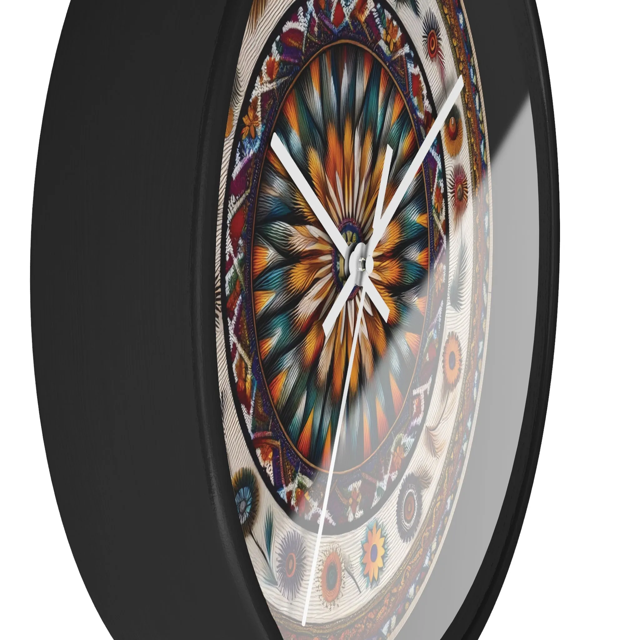 Colourful bohemian minimal design  Wall Clock