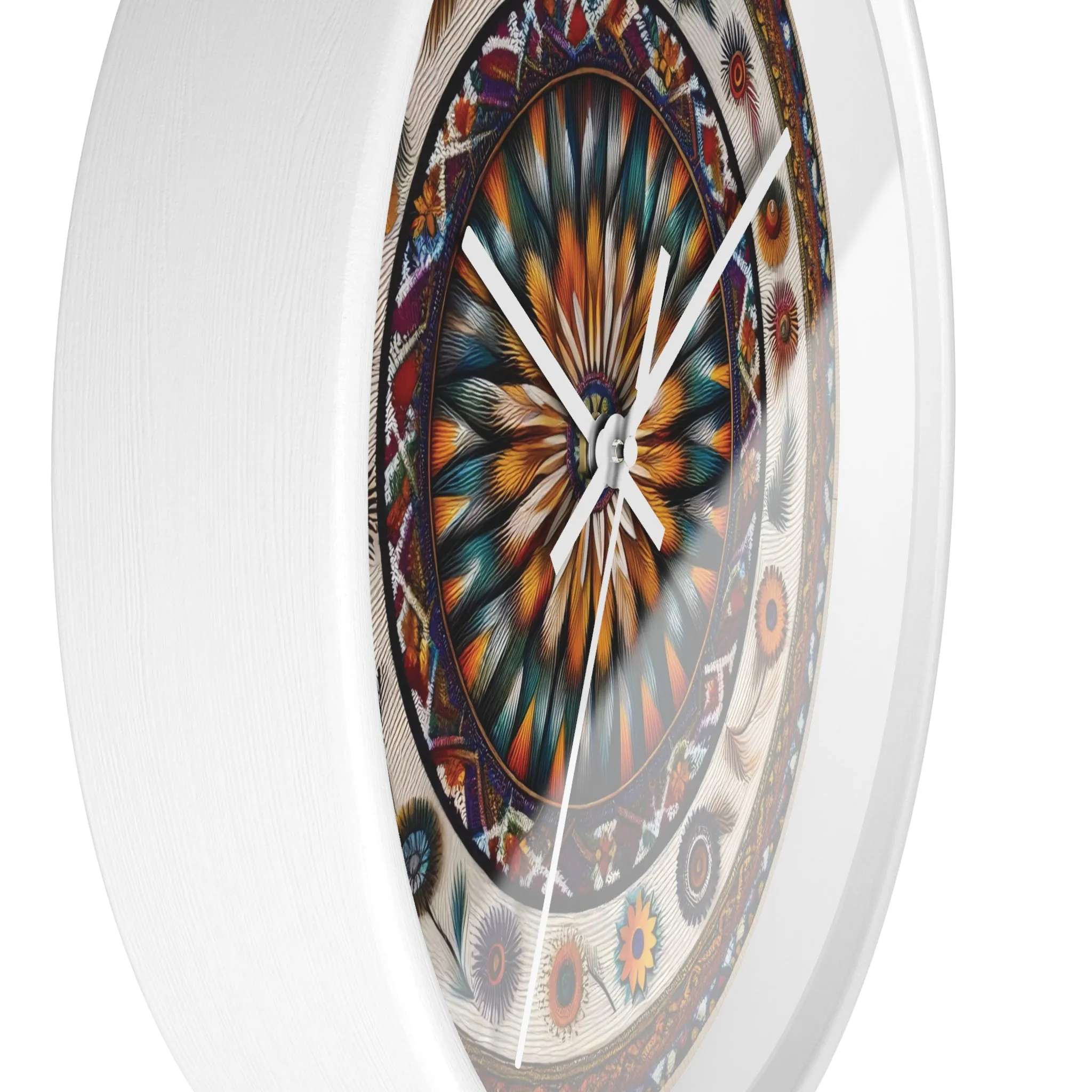 Colourful bohemian minimal design  Wall Clock
