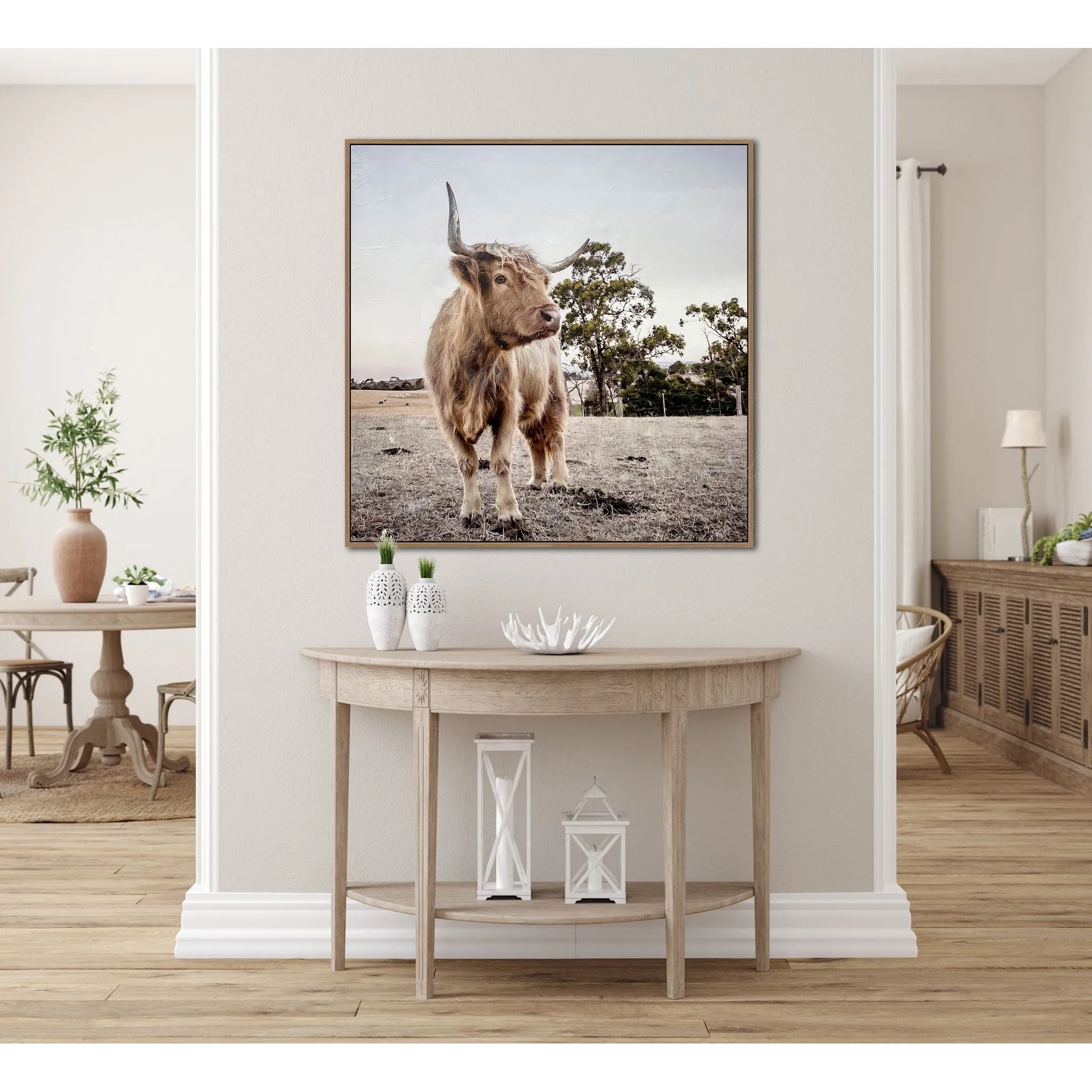 Countryside Highland Wall Art 31.00" x 31.00"
