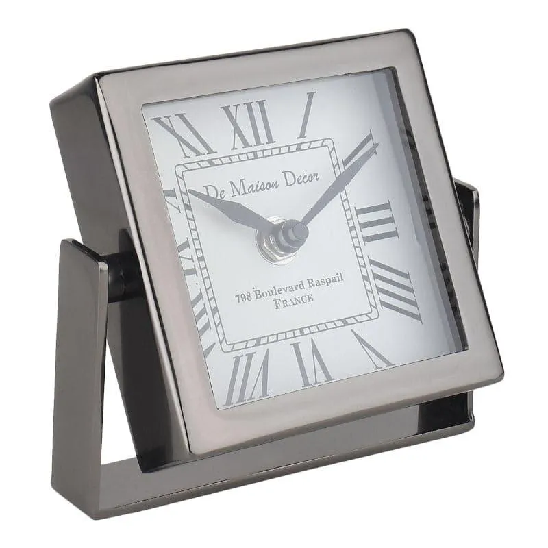 Curae Table Clock - Black